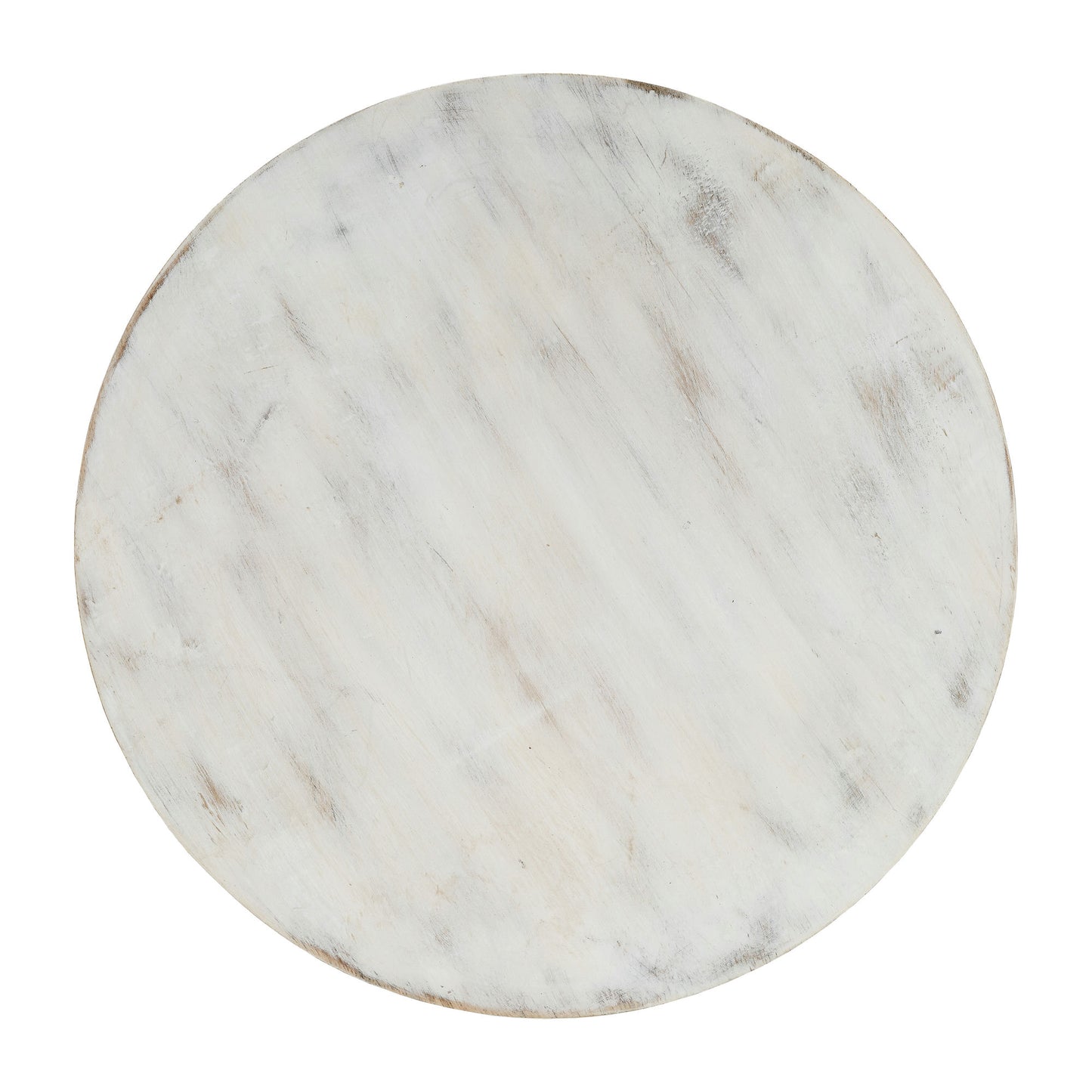 Wood, S/2 8/10"d Round Risers White Wash