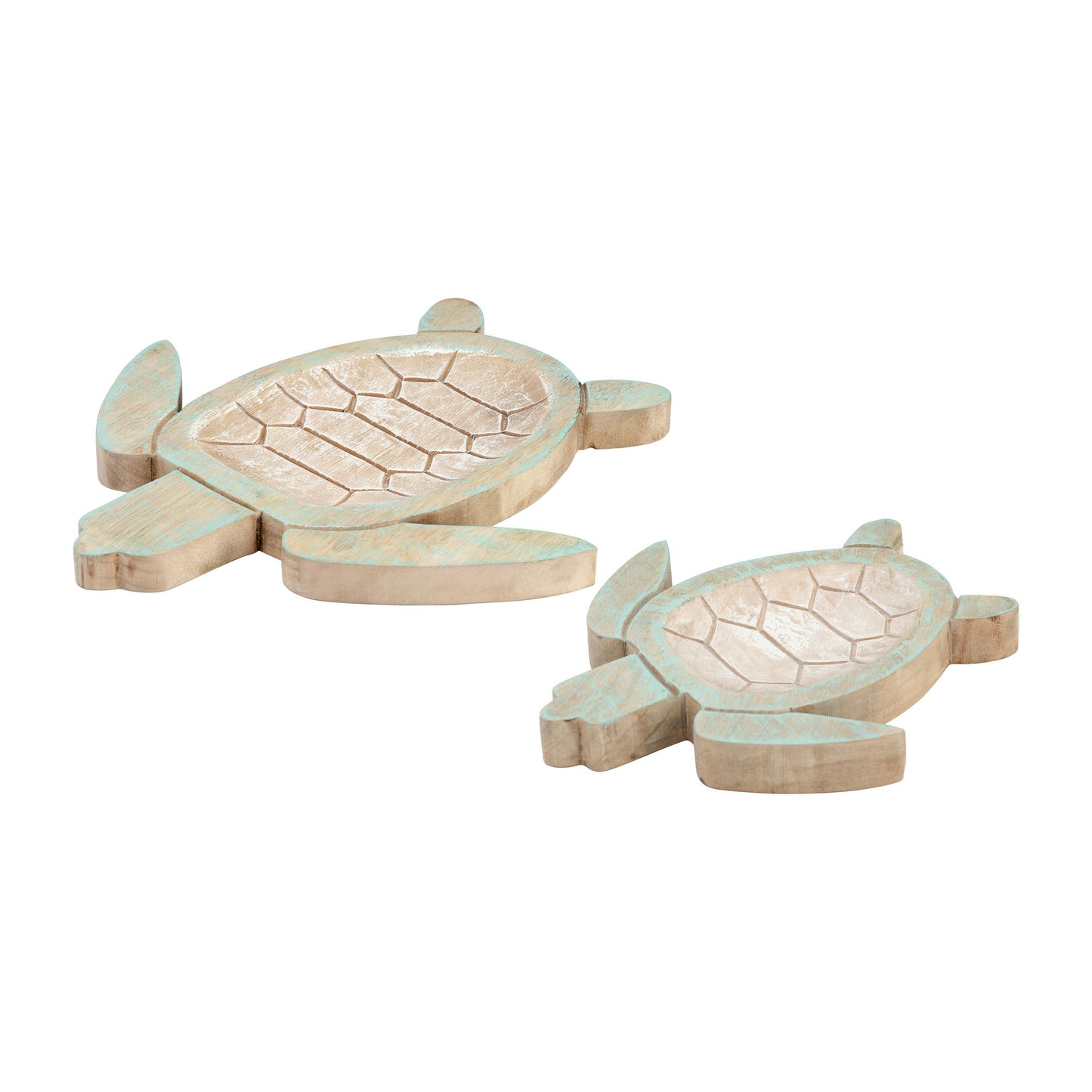 Wood, S/2 10/14" Tortoise, Multi