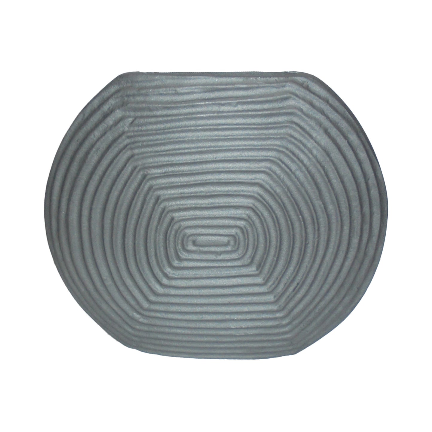 Metal,13"h,swirl Pattern Vase,grey