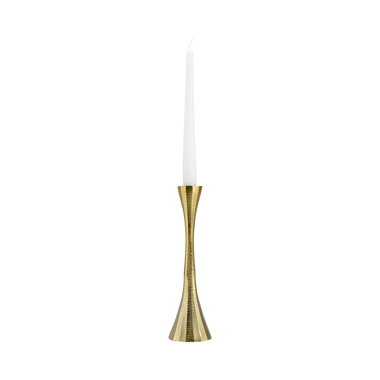 10" Metal, Taper Candle Holder, Brass