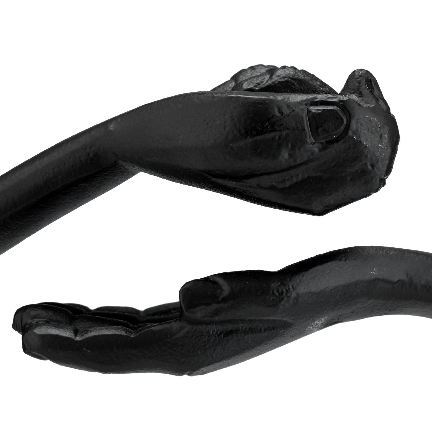 Metal,12"h, Hand Ring On Base Sculpt ,black/white