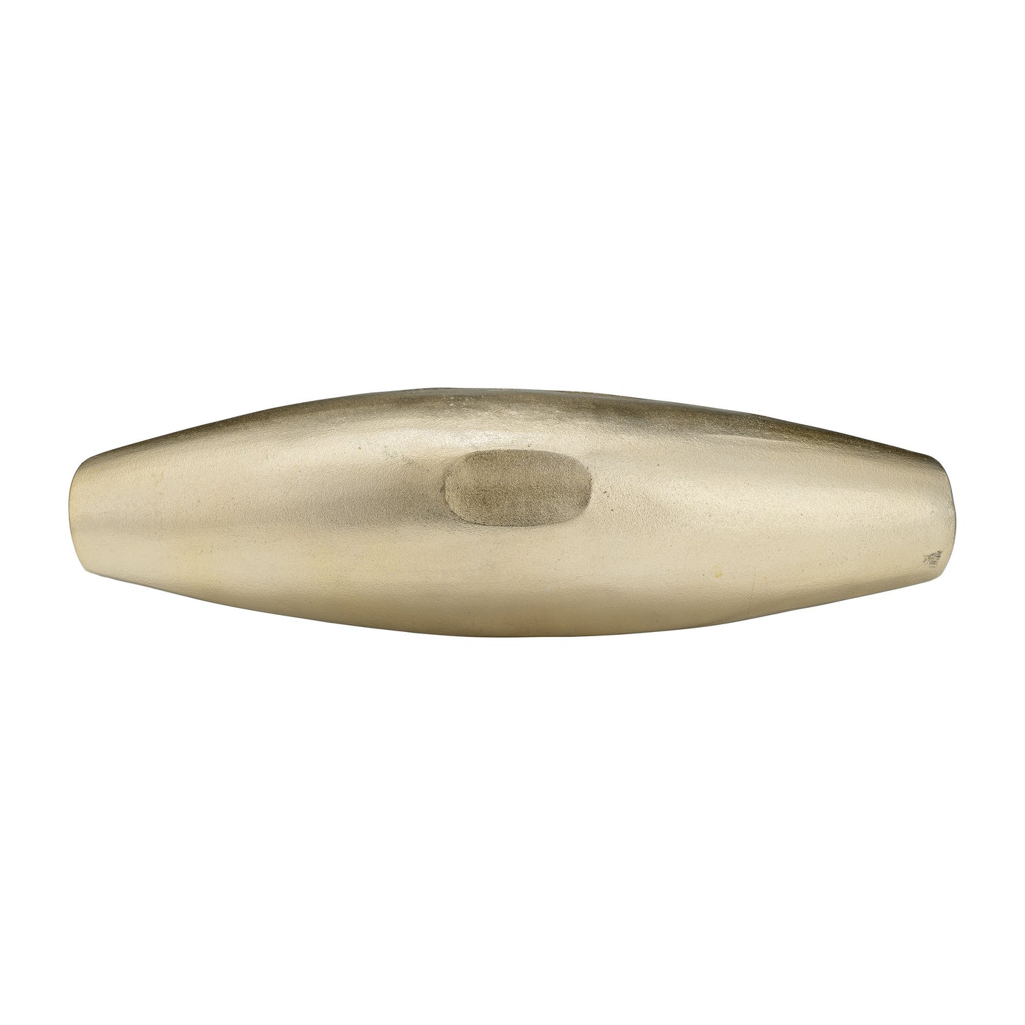 Metal, S/2 18/24",hammered Elongated Tray, Champag