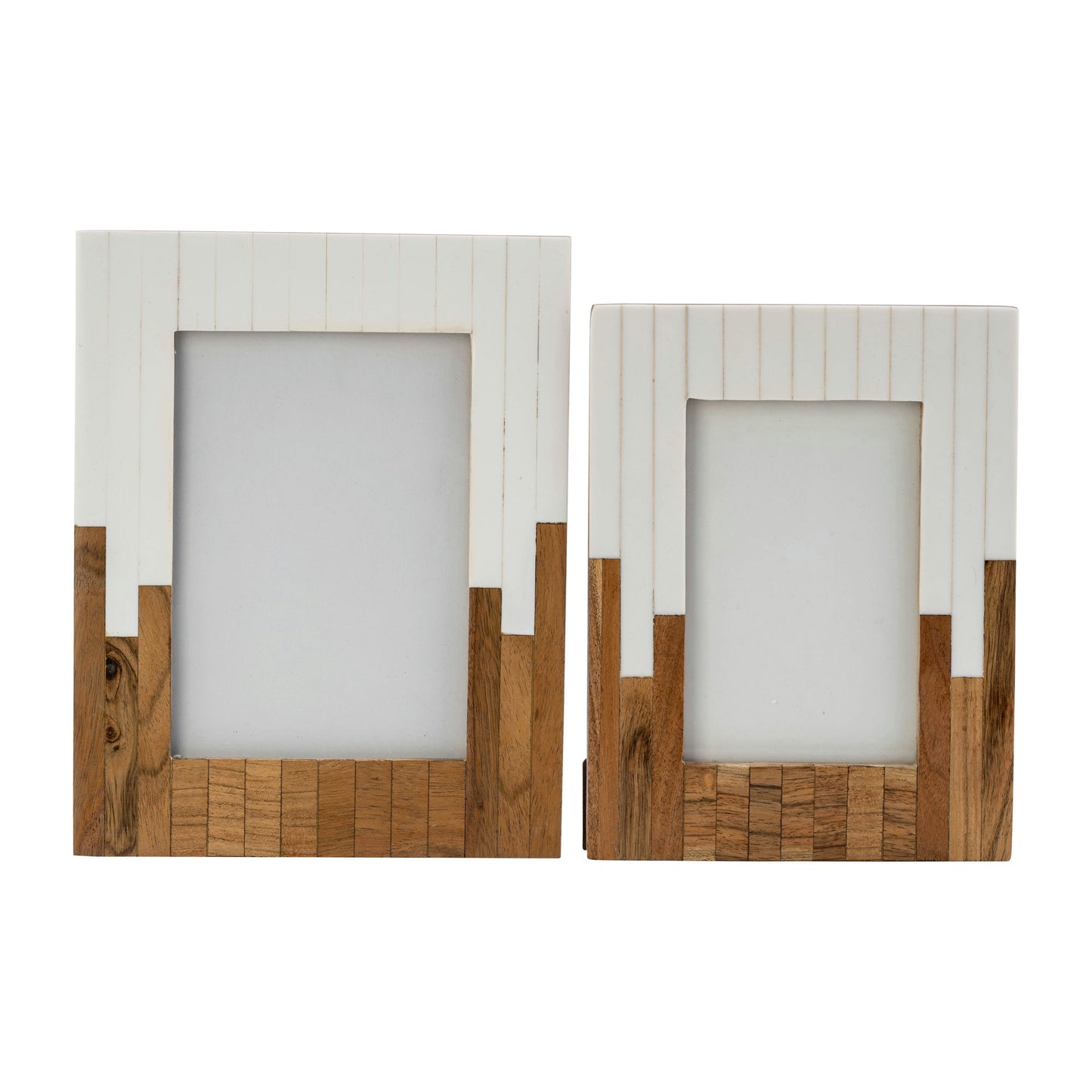 Resin, 5x7" 2-toned Frame, Natural/white