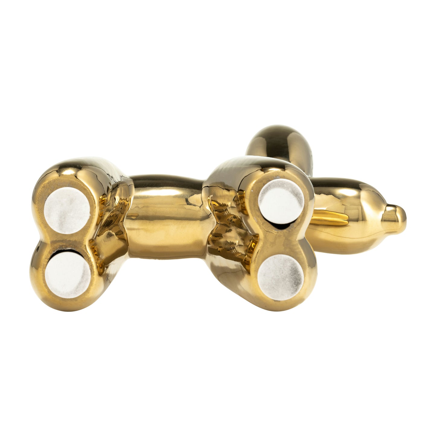 7"l Balloon Dog Animal, Gold