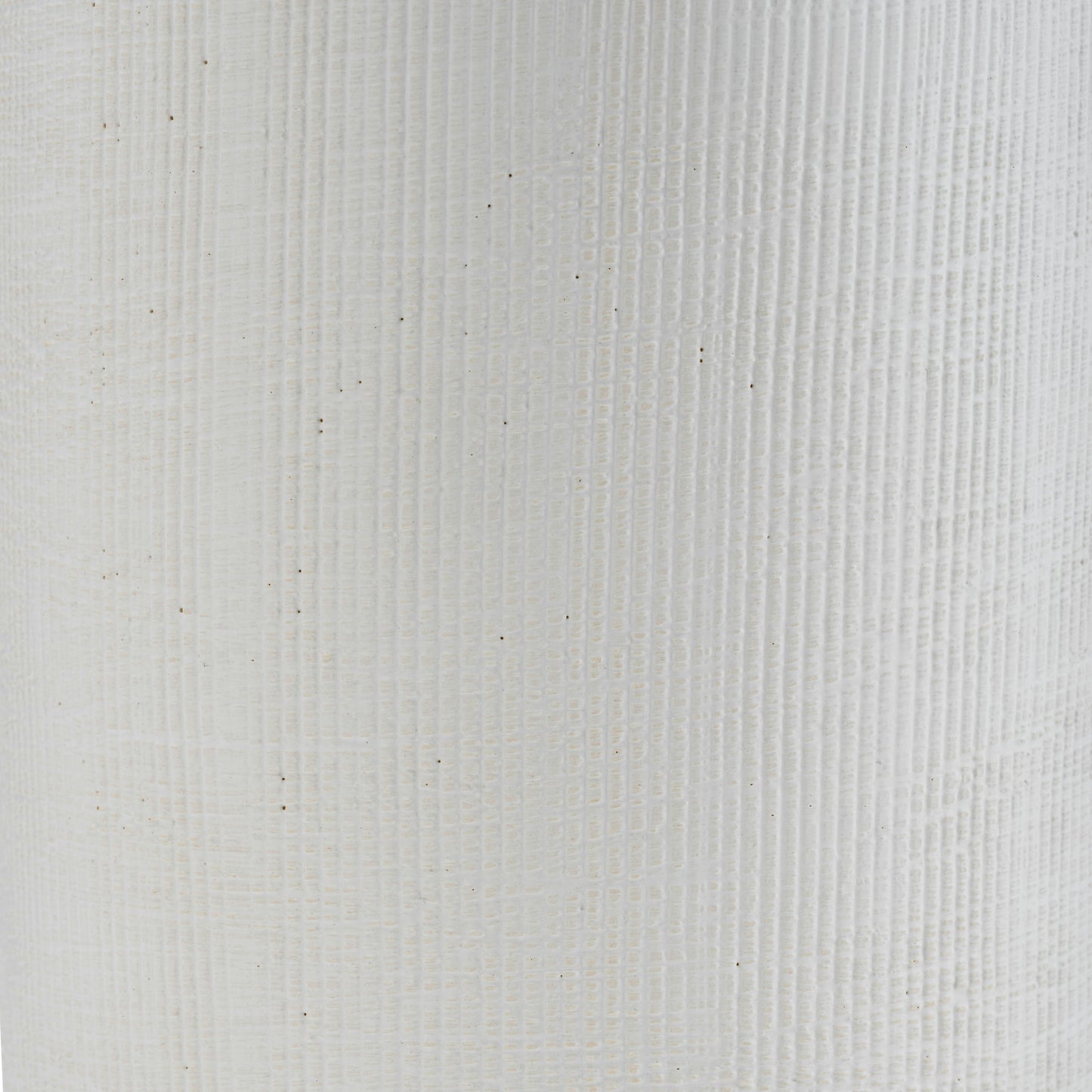 Cer, 16"h Ridged Vase, White