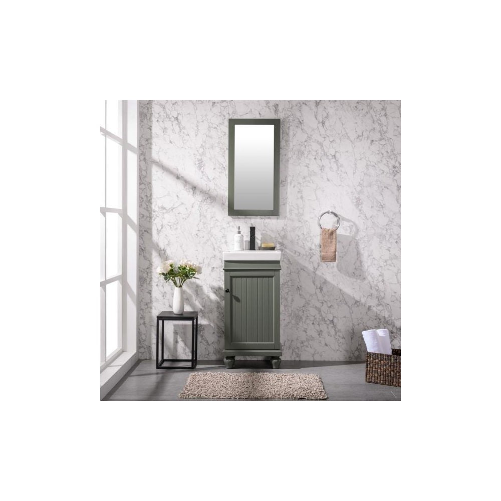 18" Pewter Green Sink Vanity
