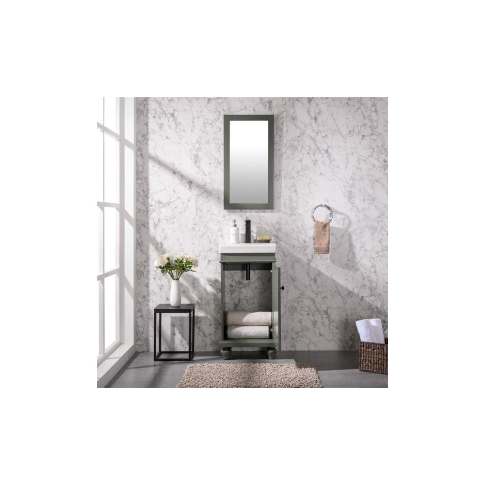 18" Pewter Green Sink Vanity