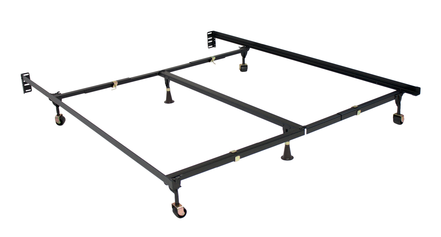 Premium Clamp Style Bed Frame Twin/Full/Queen/Cal King/E. King with 6 Legs