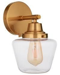 Essex 1 Light Wall Sconce, Satin Brass