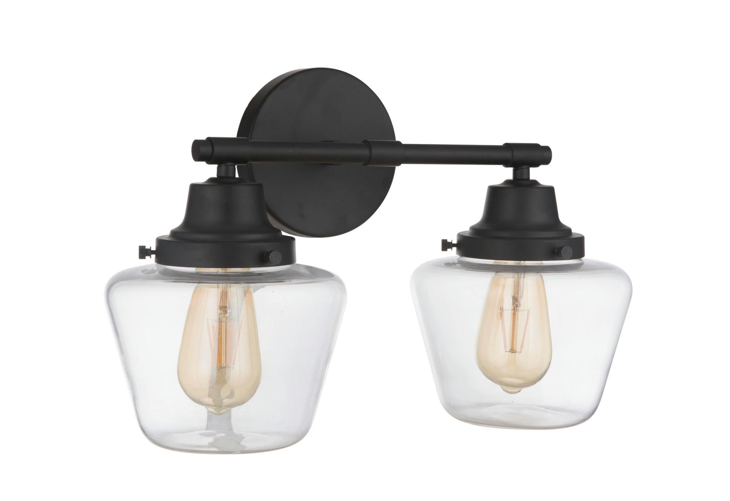 Essex 2 Light Vanity, Flat Black