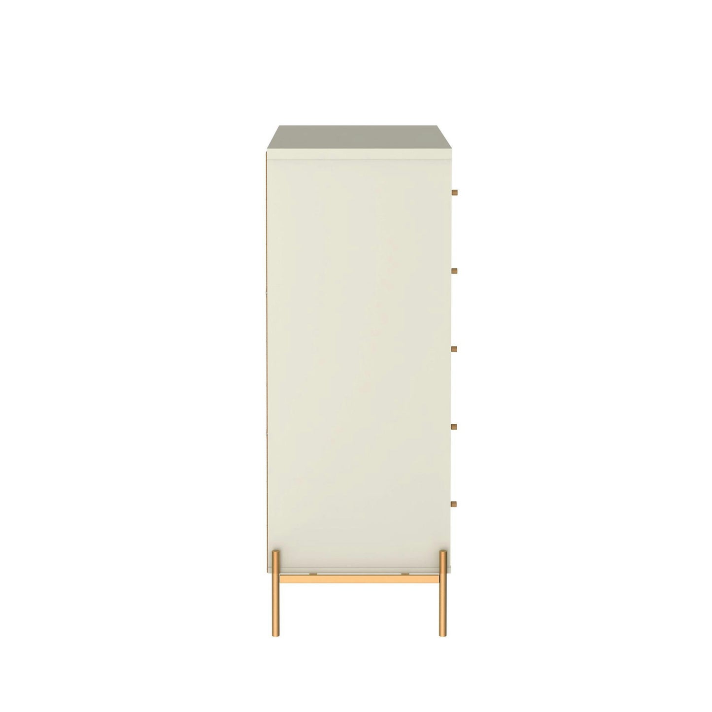 Jasper Full Extension Sideboard Dresser and Tall Dresser Set of 2 in Off White