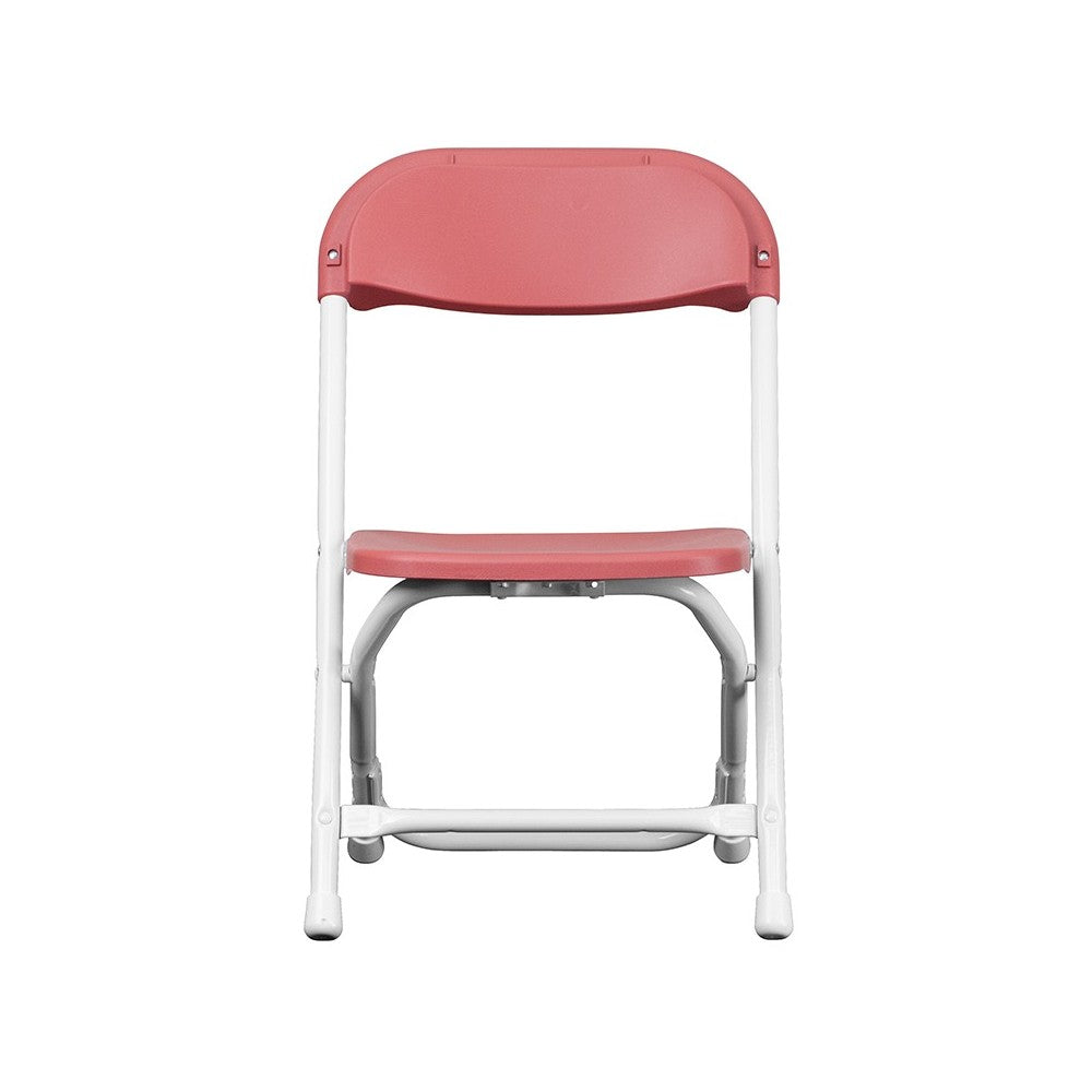 2 Pack Kids Burgundy Plastic Folding Chair