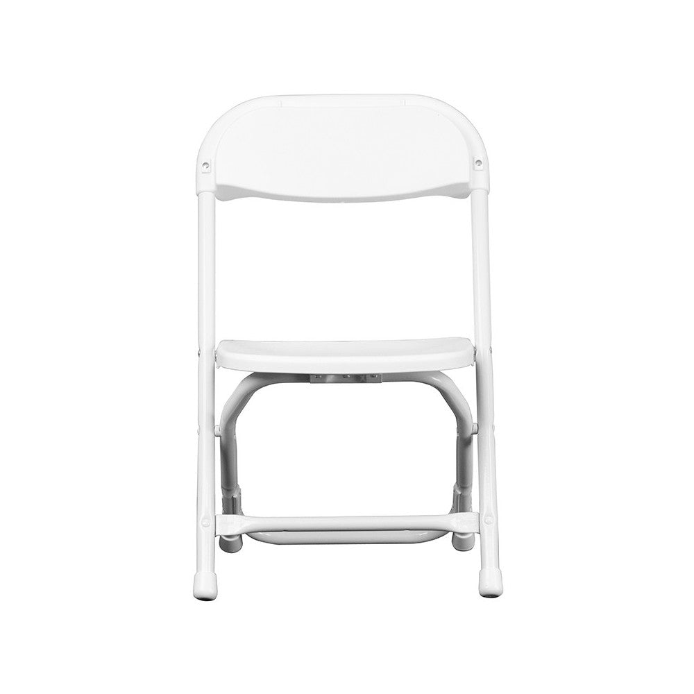 2 Pack Kids White Plastic Folding Chair