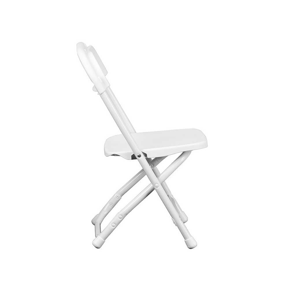 2 Pack Kids White Plastic Folding Chair