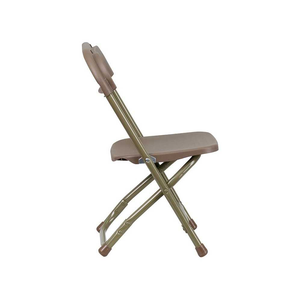 2 Pk. Kids Brown Plastic Folding Chair