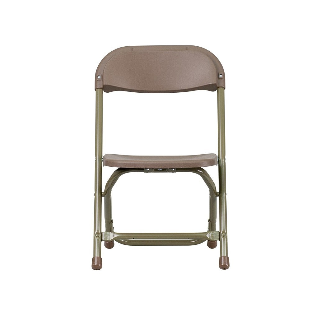 2 Pk. Kids Brown Plastic Folding Chair