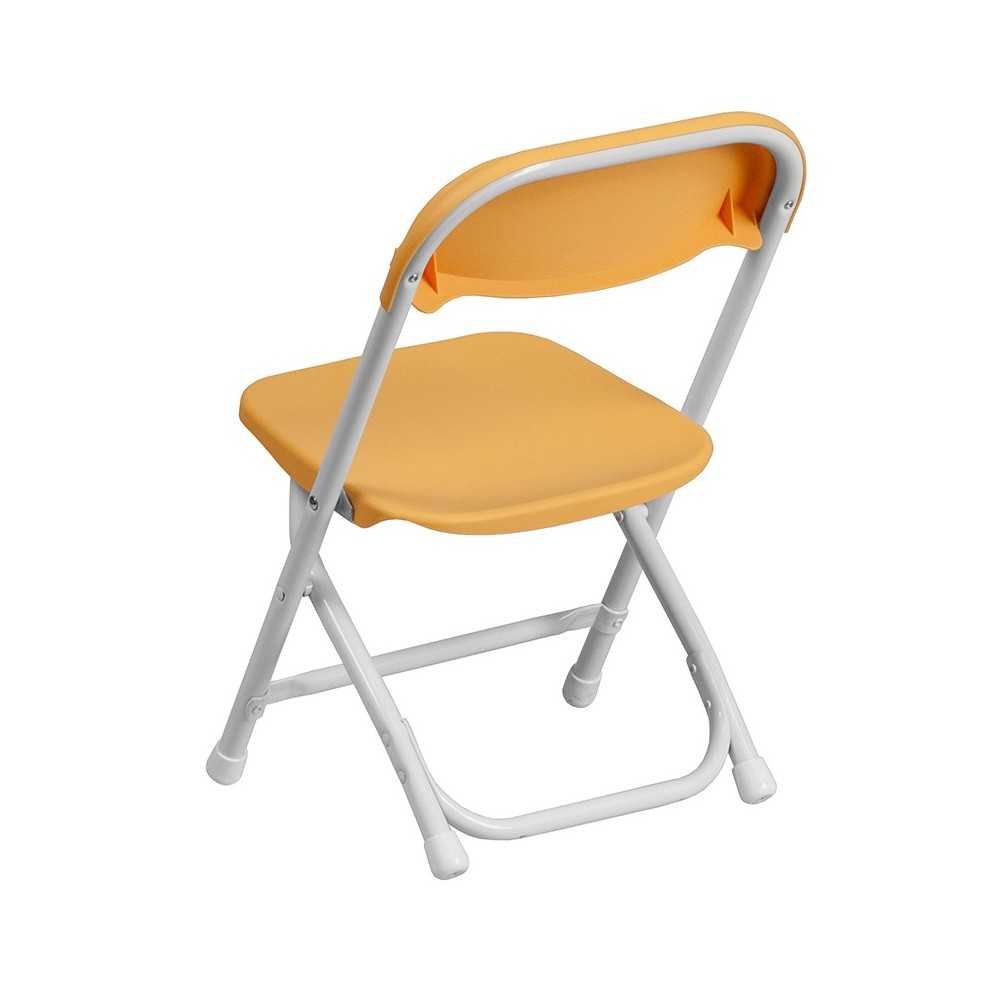 2 Pk. Kids Yellow Plastic Folding Chair