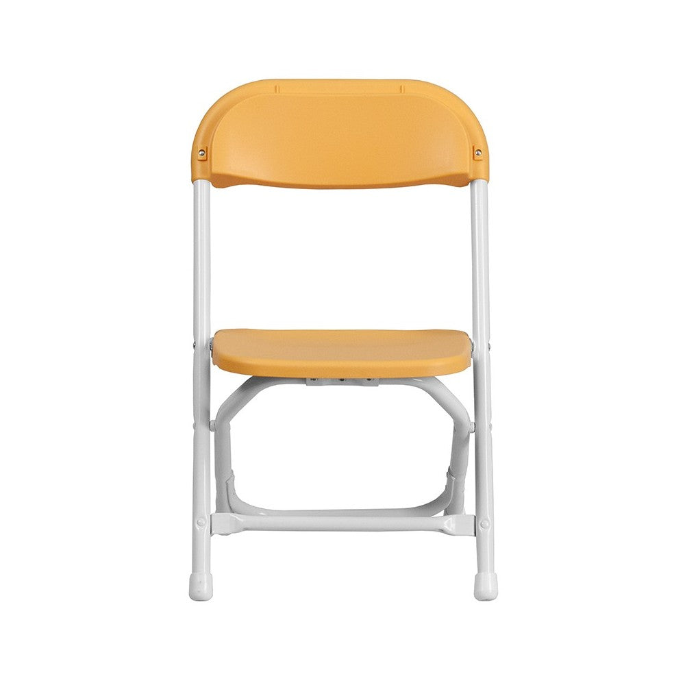 2 Pk. Kids Yellow Plastic Folding Chair