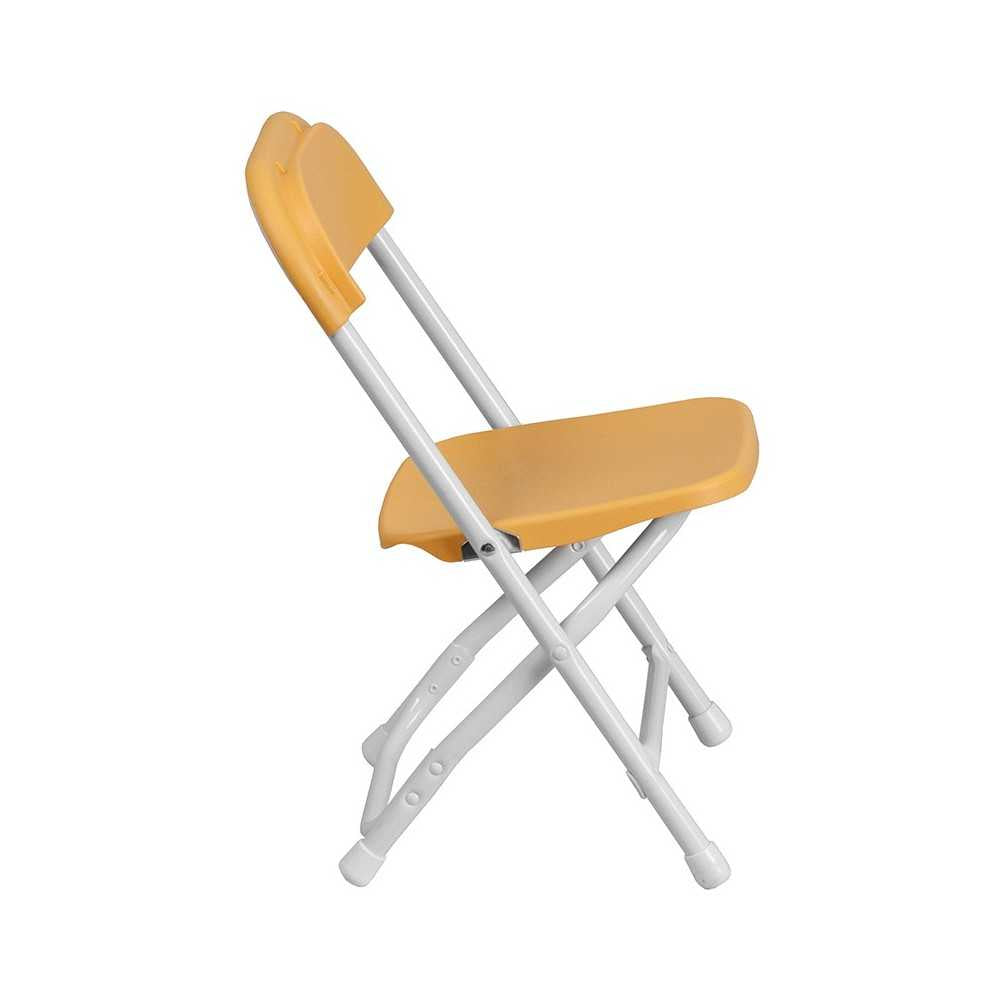 2 Pk. Kids Yellow Plastic Folding Chair