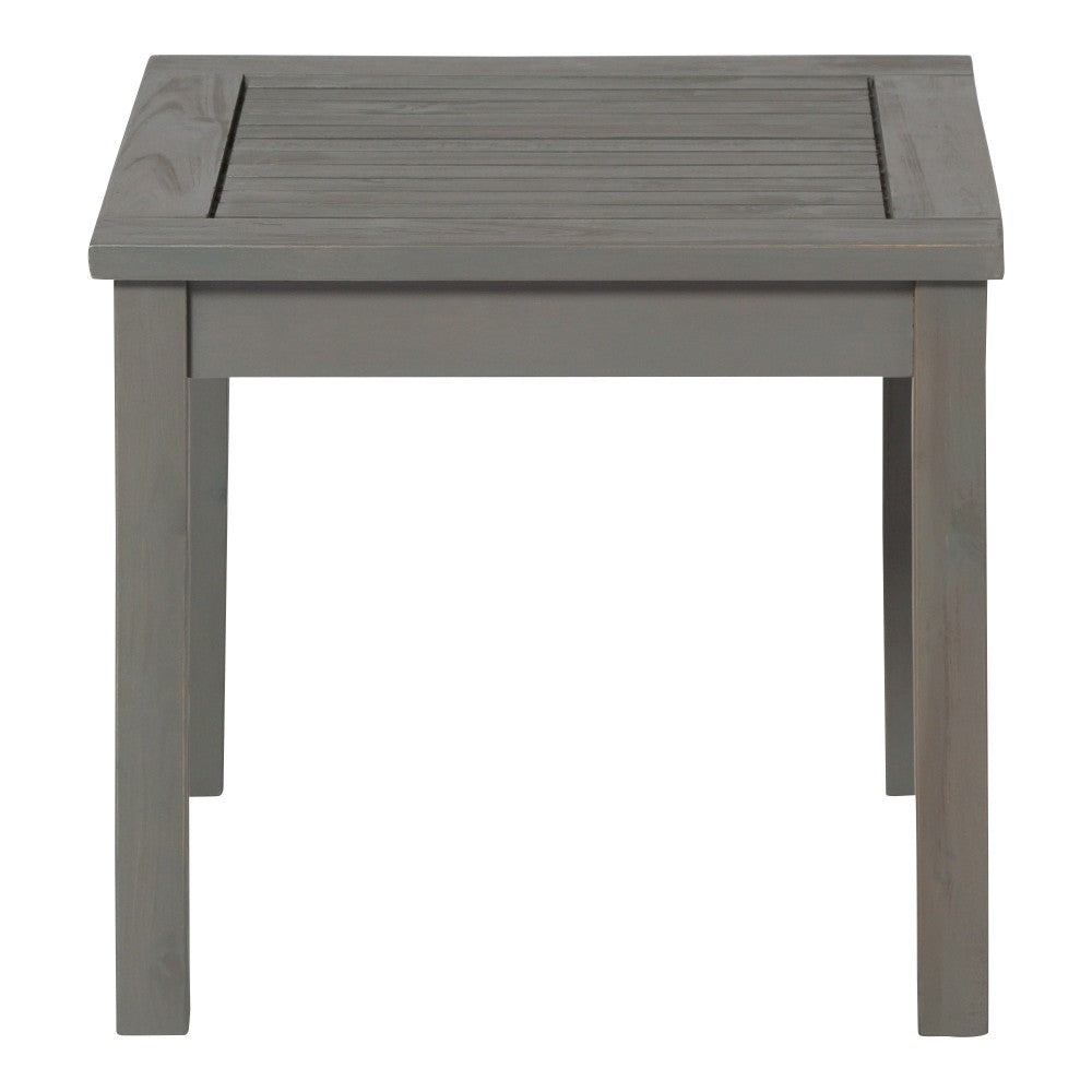20" Simple Outdoor Side Table - Gray Wash