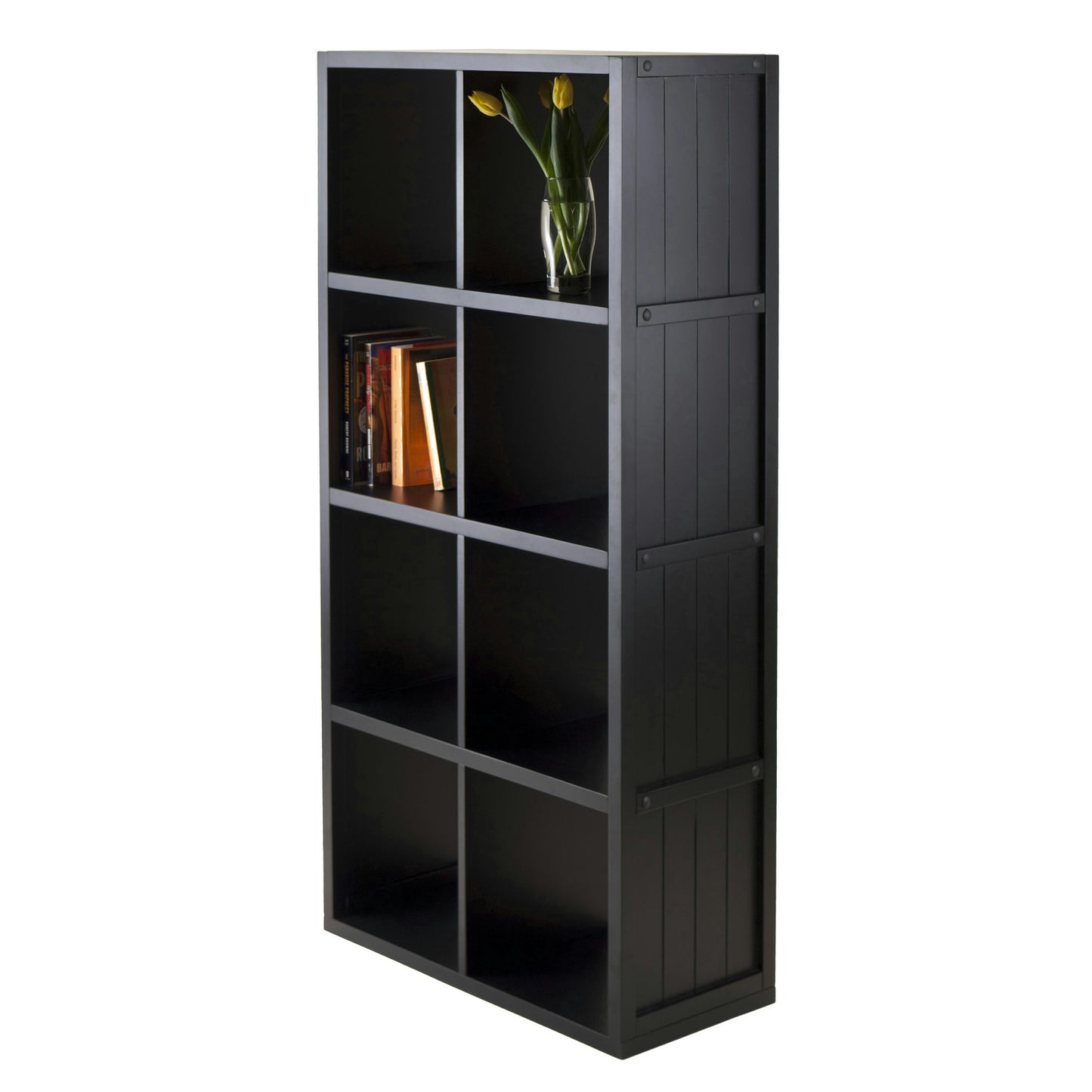 Timothy 4x2 Storage Cube Shelf, Black