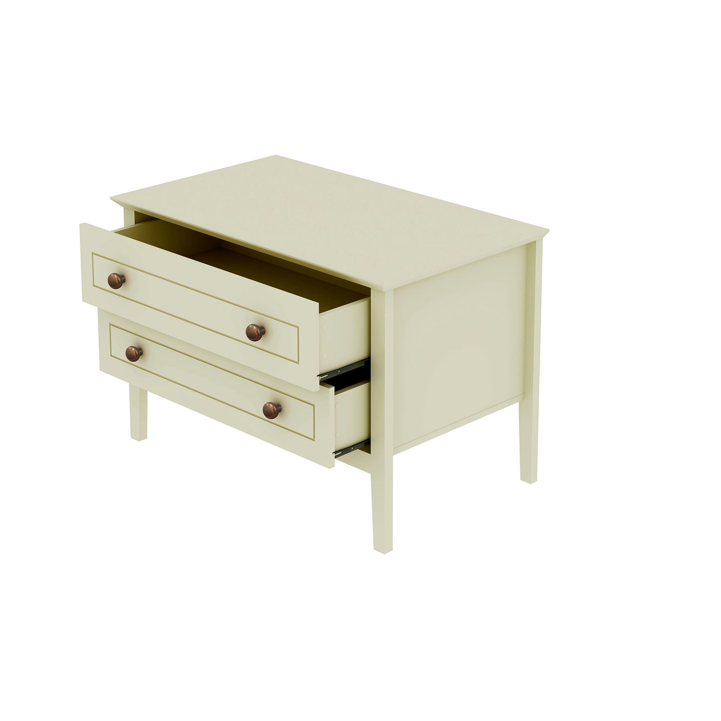 Crown Bachelor Dresser in Off White