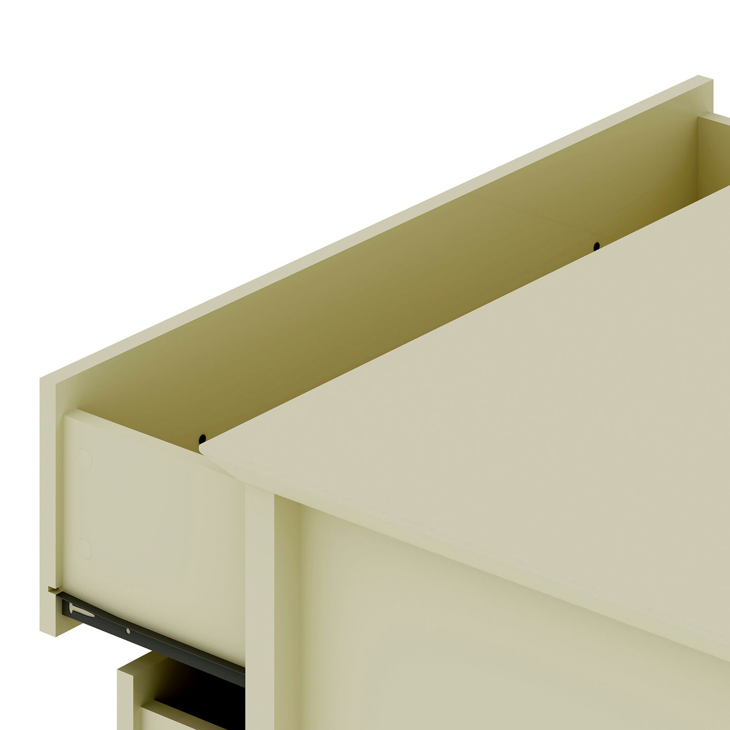 Crown Bachelor Dresser in Off White