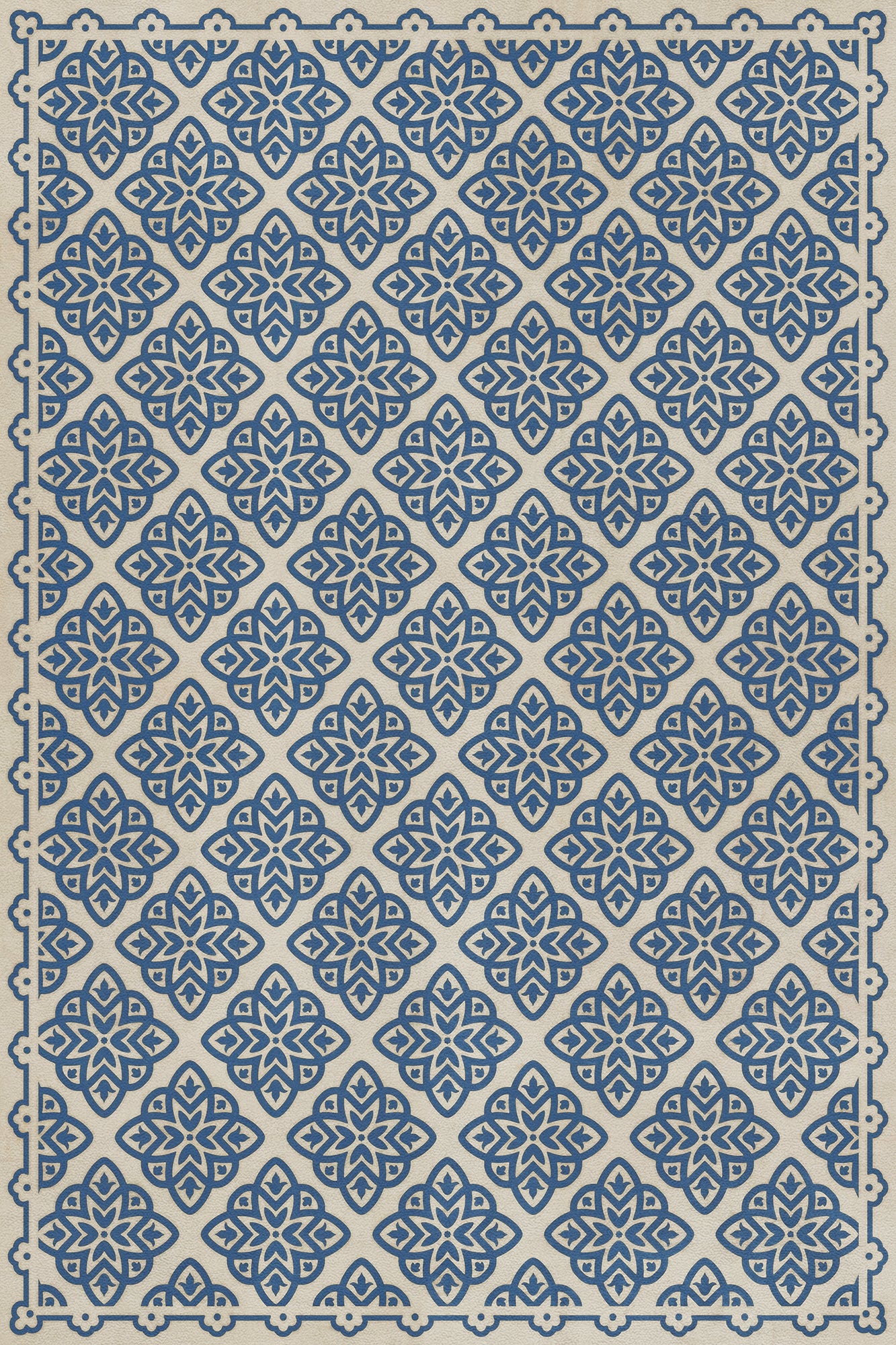 Pattern 45 Eburneus 20x30 Vintage Vinyl Floorcloth