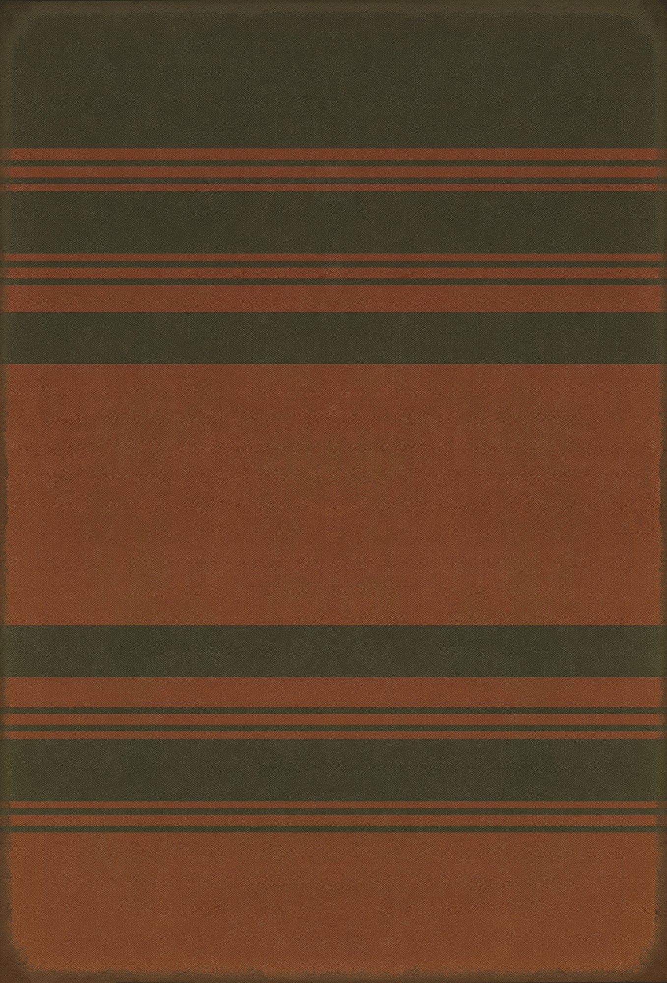 Pattern 50 Organic Stripes Black and Red 38x56 Vintage Vinyl Floorcloth