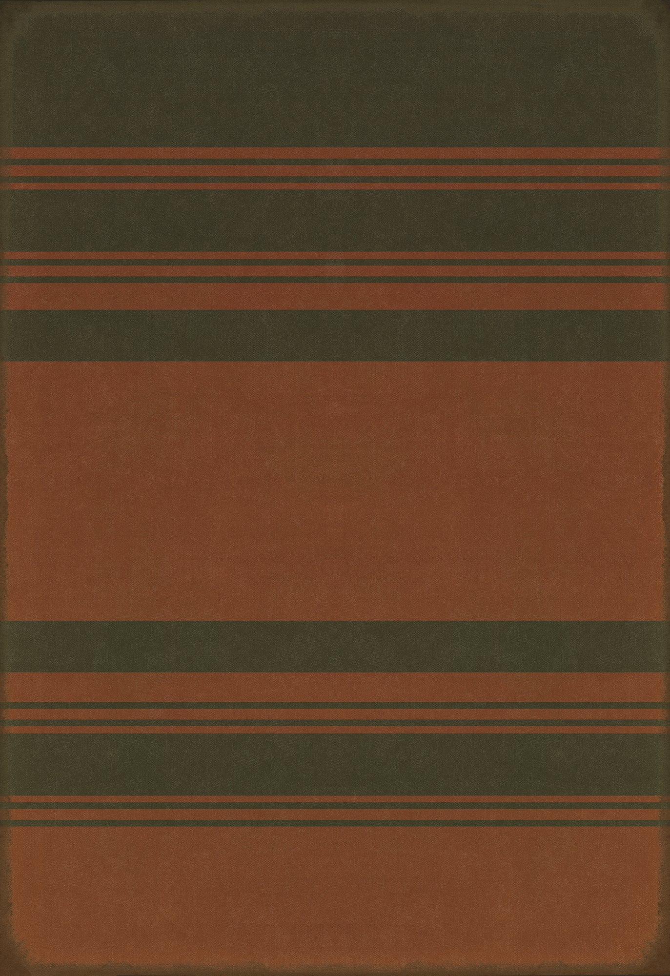 Pattern 50 Organic Stripes Black and Red 70x102 Vintage Vinyl Floorcloth