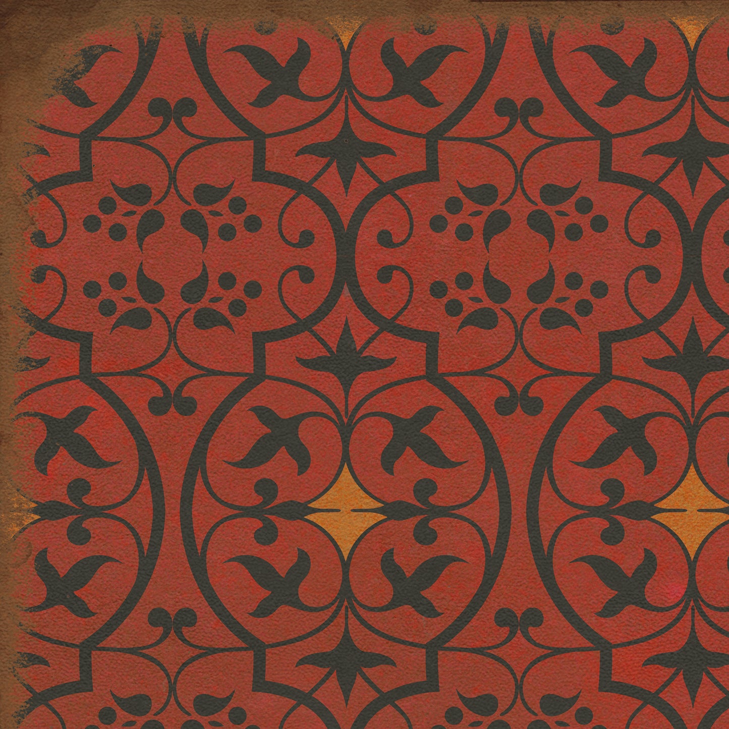 Pattern 51 Hookah Lounge 38x56 Vintage Vinyl Floorcloth