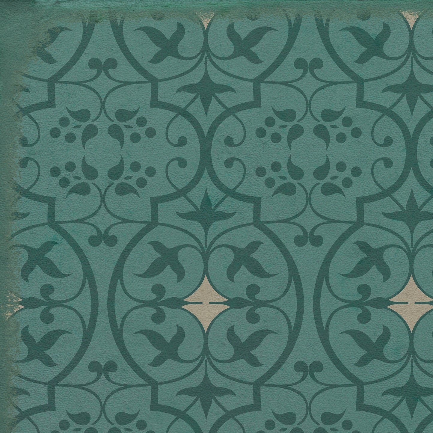 Pattern 51 Isn't it pretty to think so 38x56 Vintage Vinyl Floorcloth