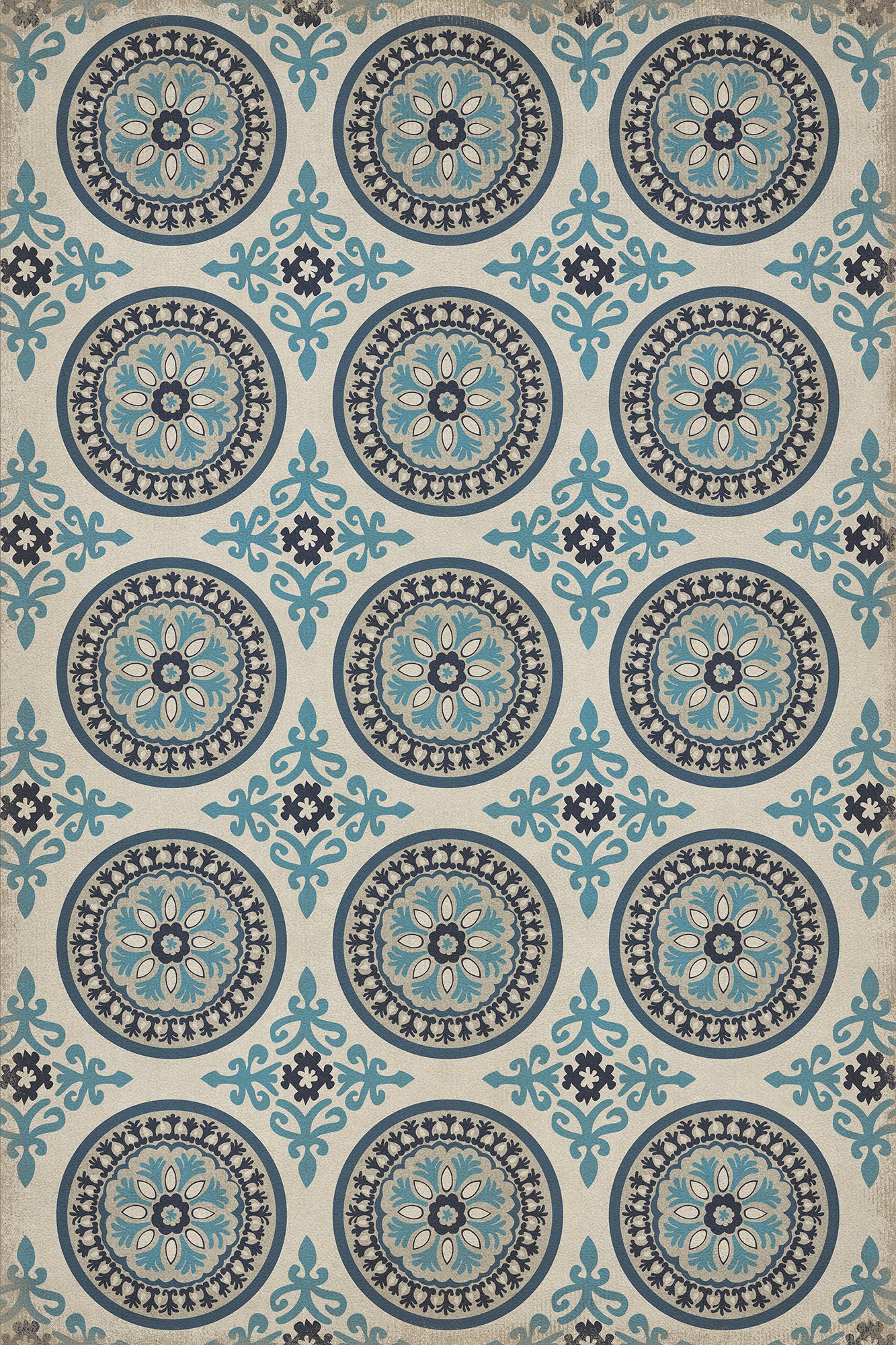 Pattern 43 Epiphany 20x30 Vintage Vinyl Floorcloth