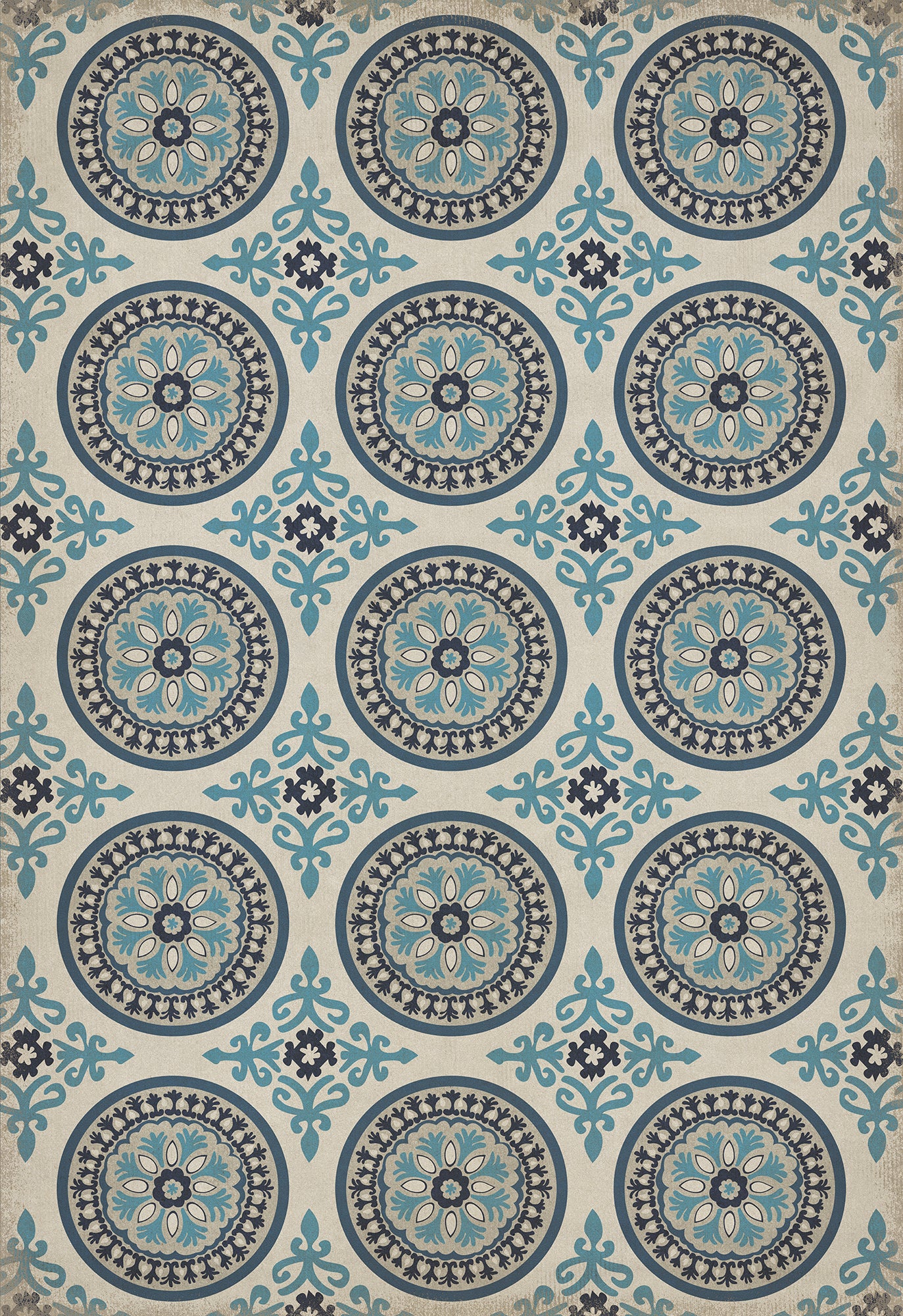 Pattern 43 Epiphany 70x102 Vintage Vinyl Floorcloth