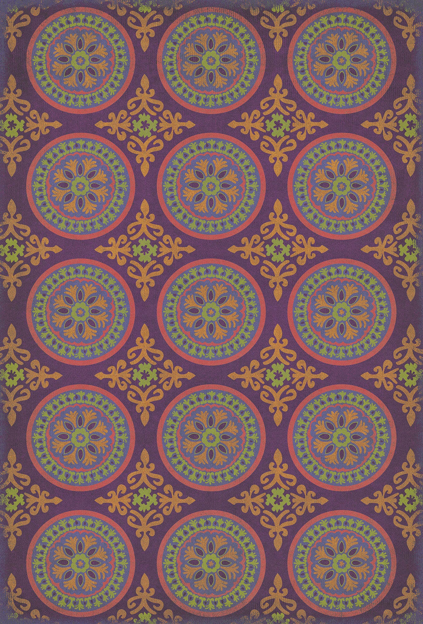 Pattern 43 Samsara 38x56 Vintage Vinyl Floorcloth