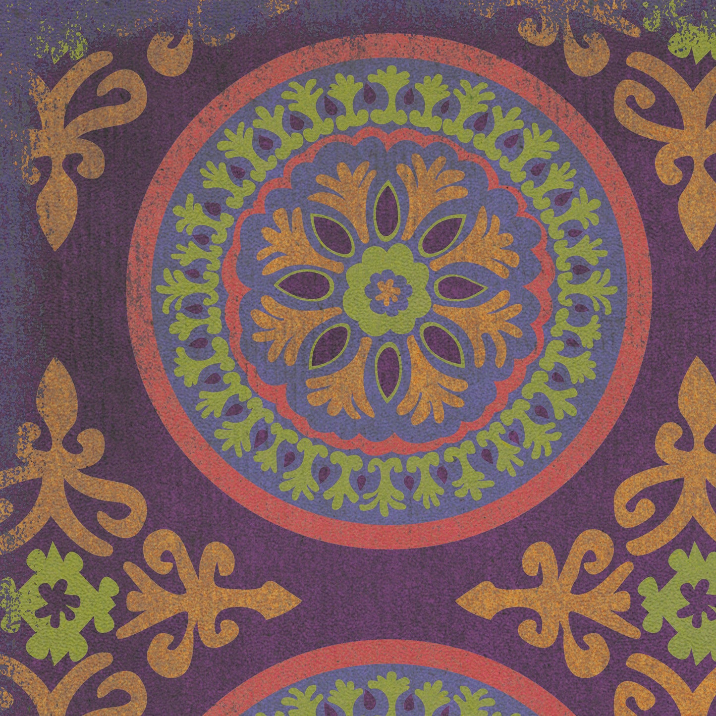 Pattern 43 Samsara 38x56 Vintage Vinyl Floorcloth