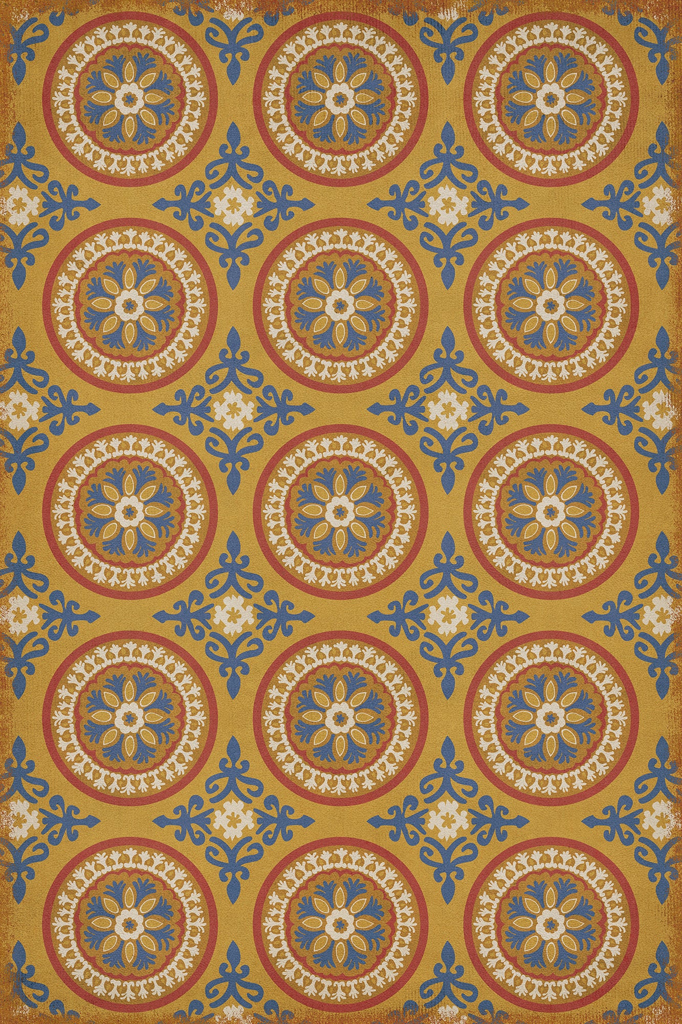 Pattern 43 Sublime 20x30 Vintage Vinyl Floorcloth