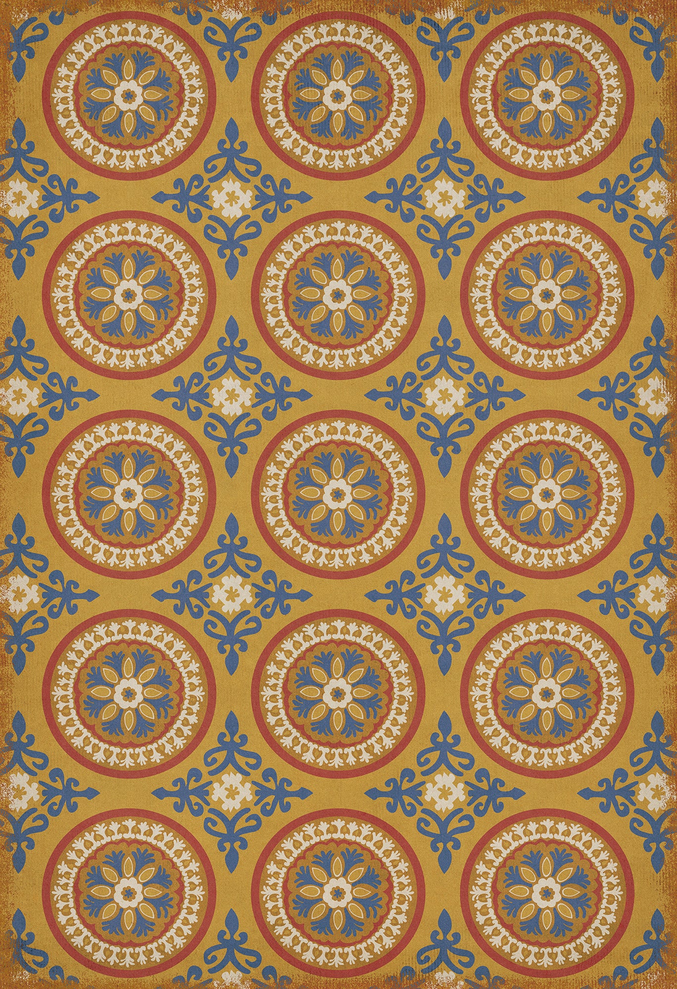 Pattern 43 Sublime 52x76 Vintage Vinyl Floorcloth