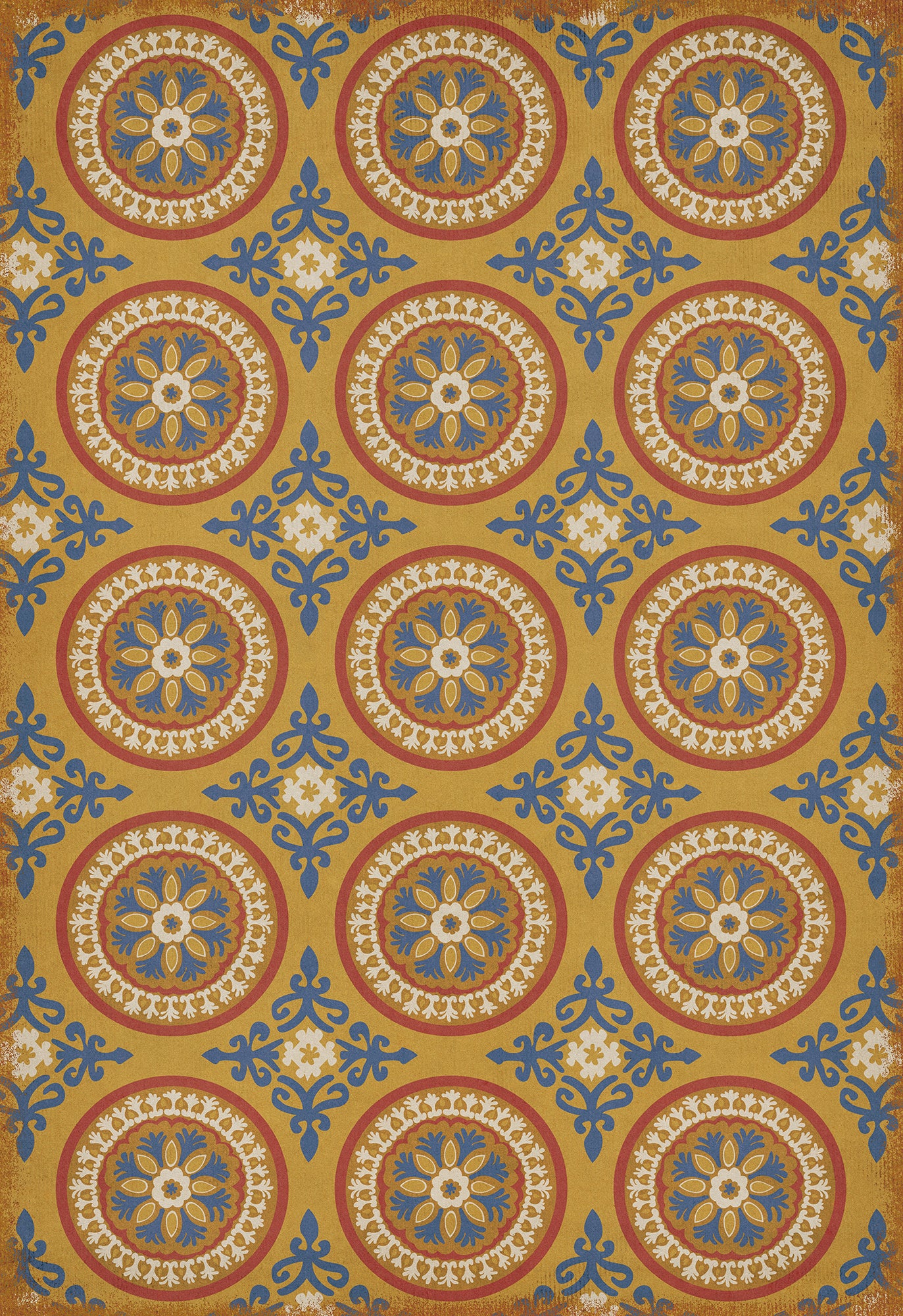 Pattern 43 Sublime 70x102 Vintage Vinyl Floorcloth
