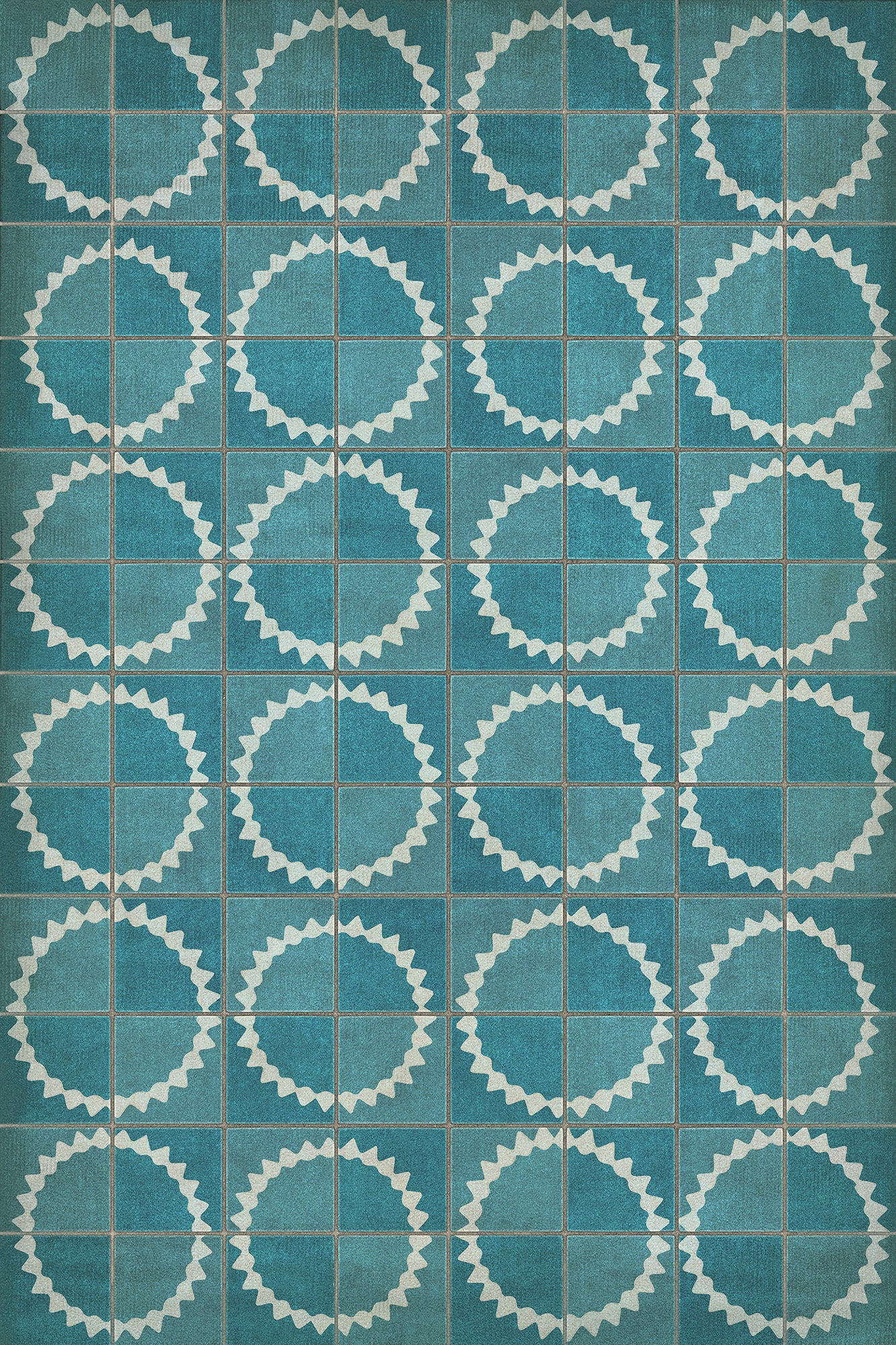 Pattern 46 Stellar 20x30 Vintage Vinyl Floorcloth