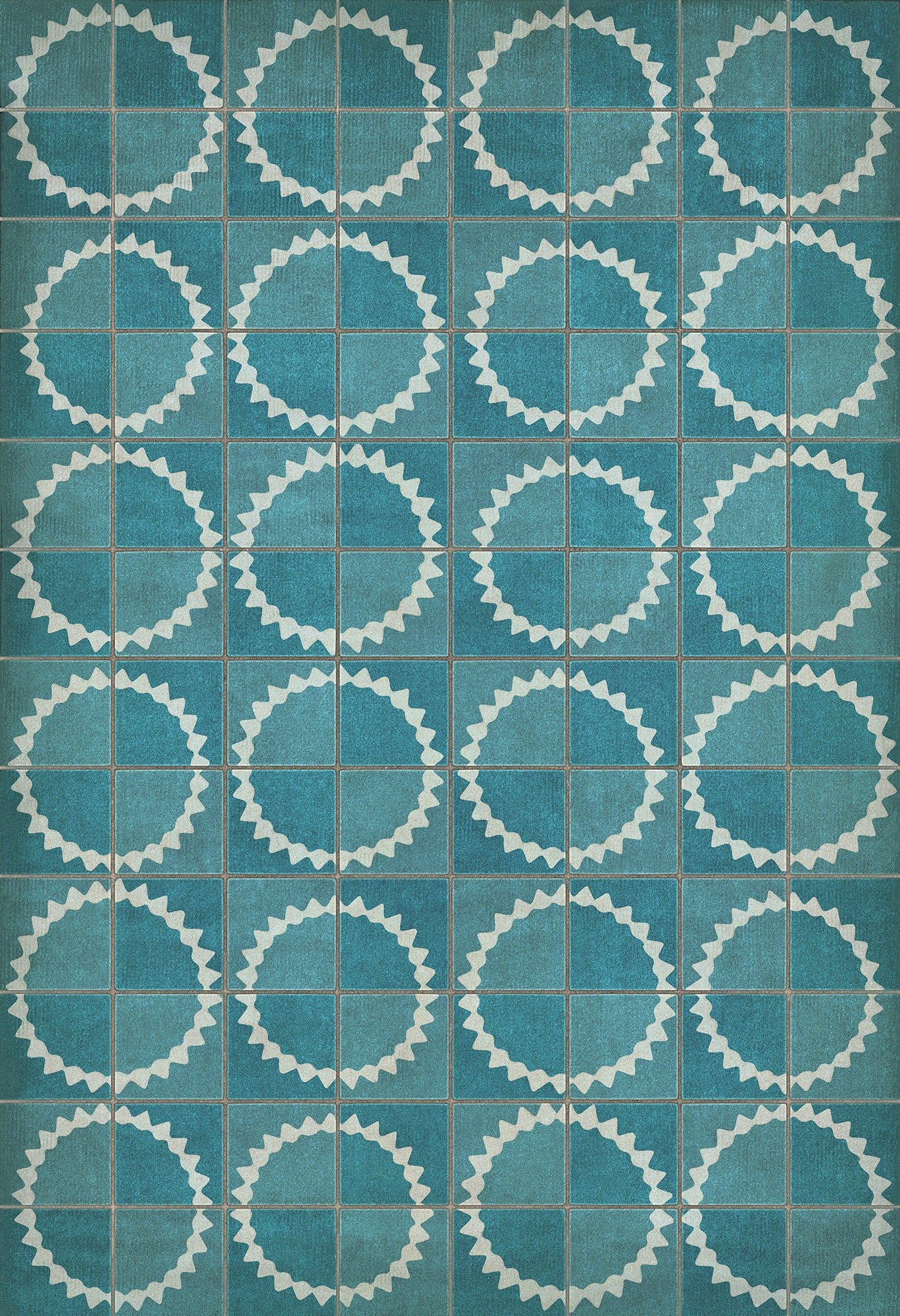 Pattern 46 Stellar 52x76 Vintage Vinyl Floorcloth