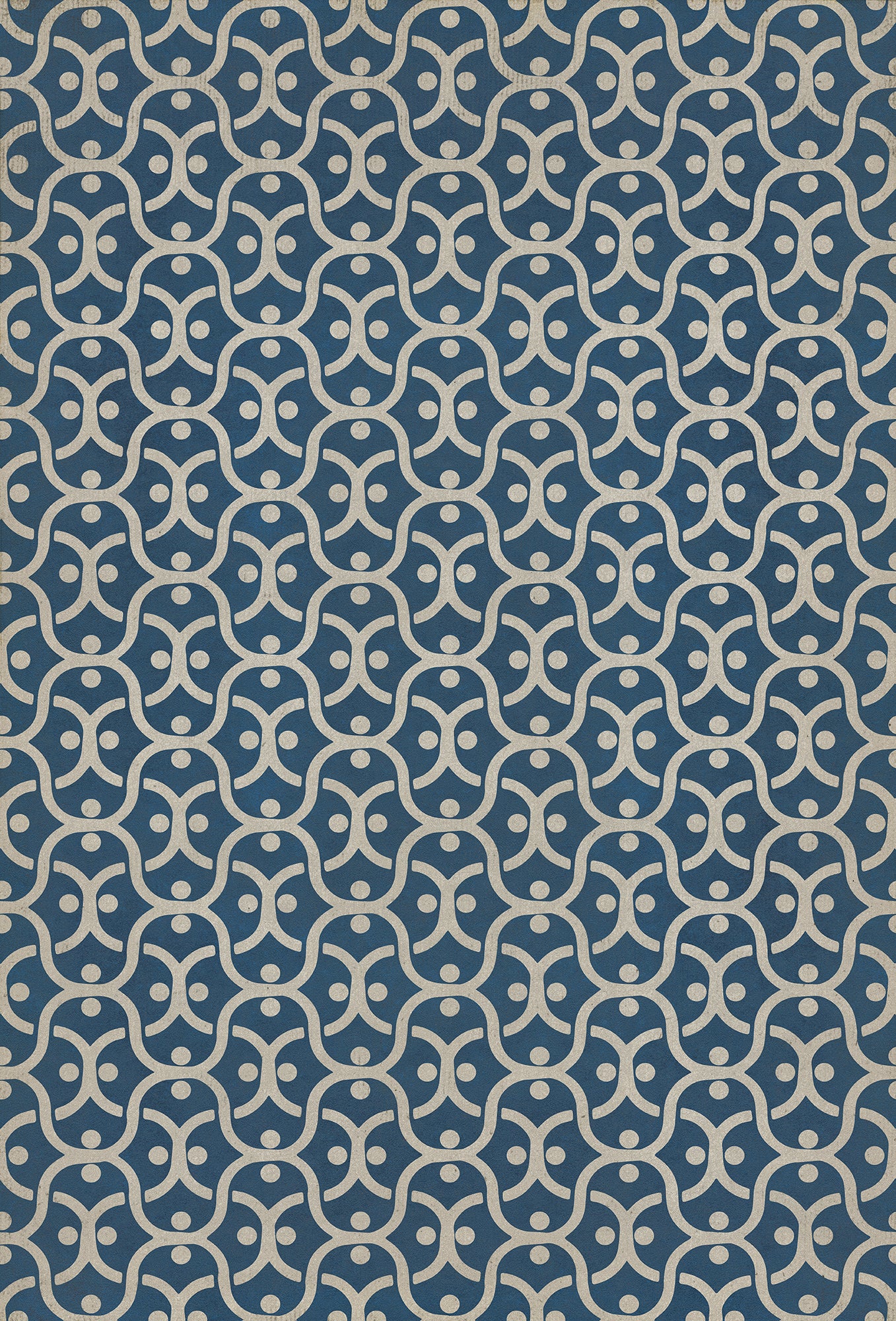 Pattern 47 A Beautiful Mind 38x56 Vintage Vinyl Floorcloth