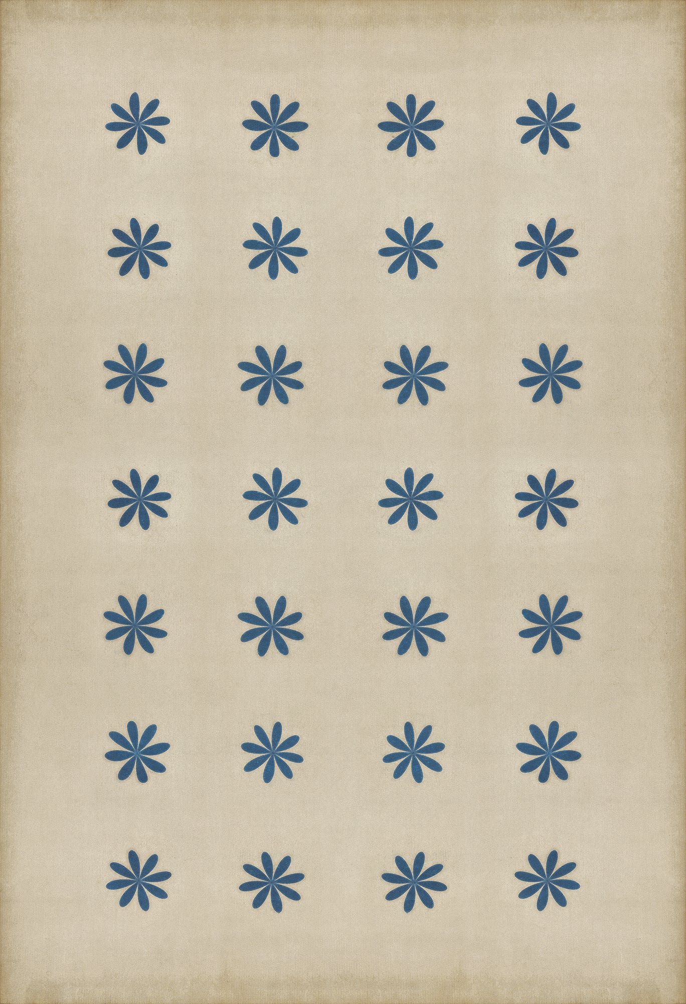 Pattern 48 Cloche 52x76 Vintage Vinyl Floorcloth