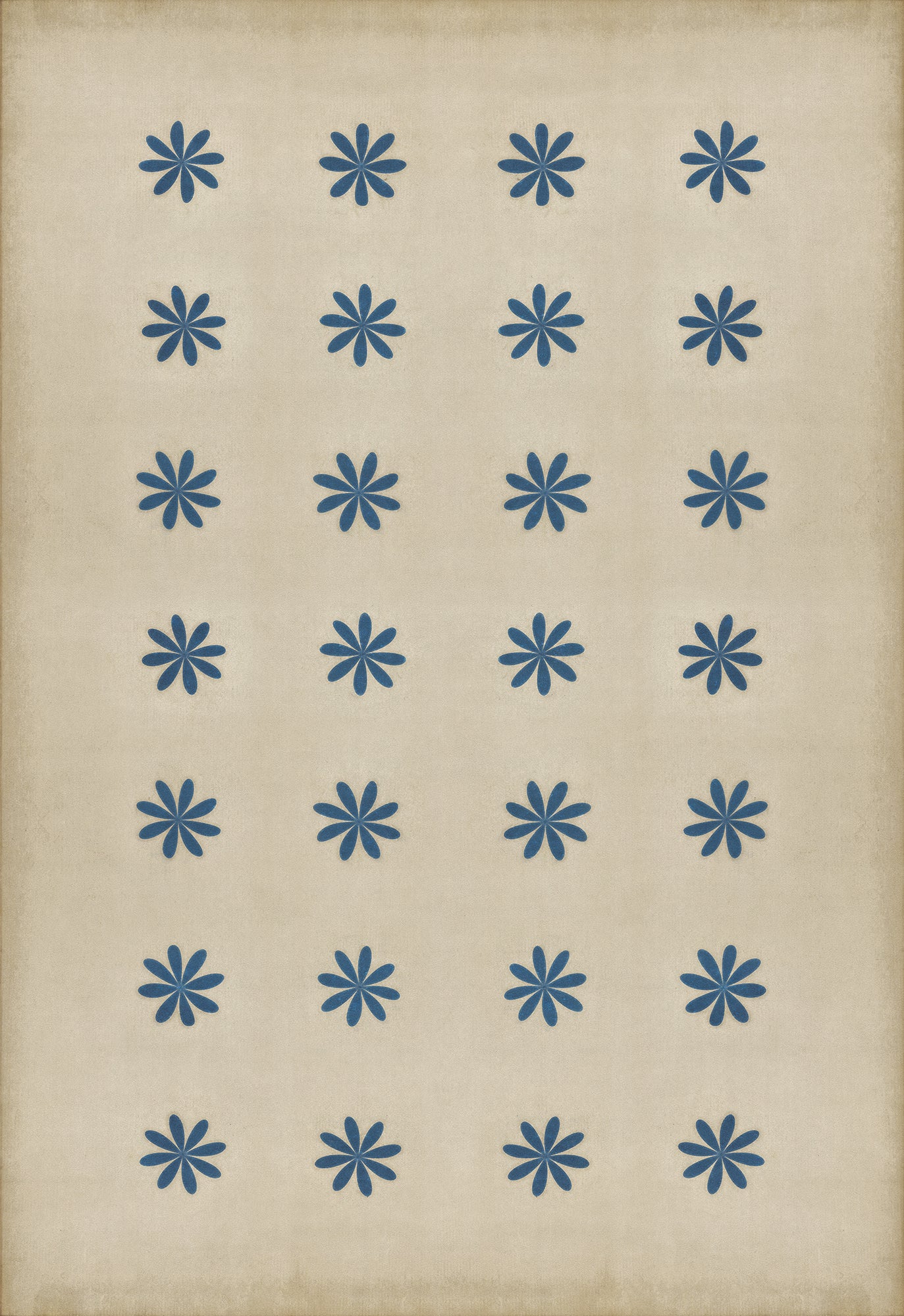 Pattern 48 Cloche 70x102 Vintage Vinyl Floorcloth