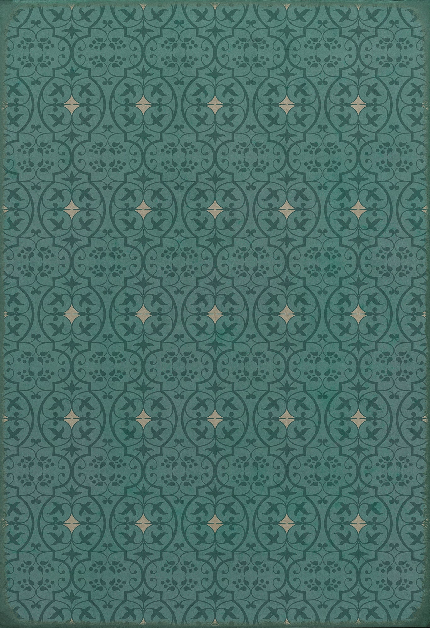 Pattern 51 Isn't it pretty to think so 52x76 Vintage Vinyl Floorcloth