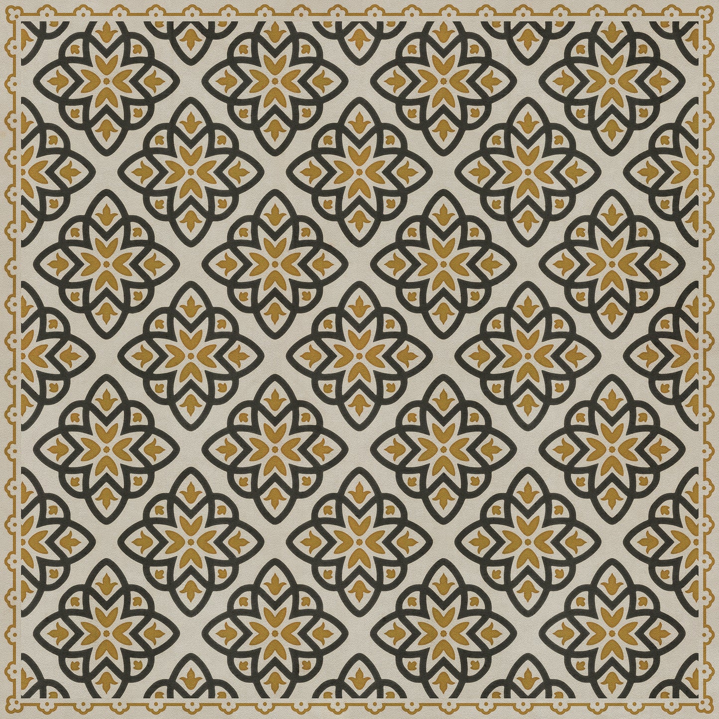 Pattern 45 Auratus 48x48 Vintage Vinyl Floorcloth