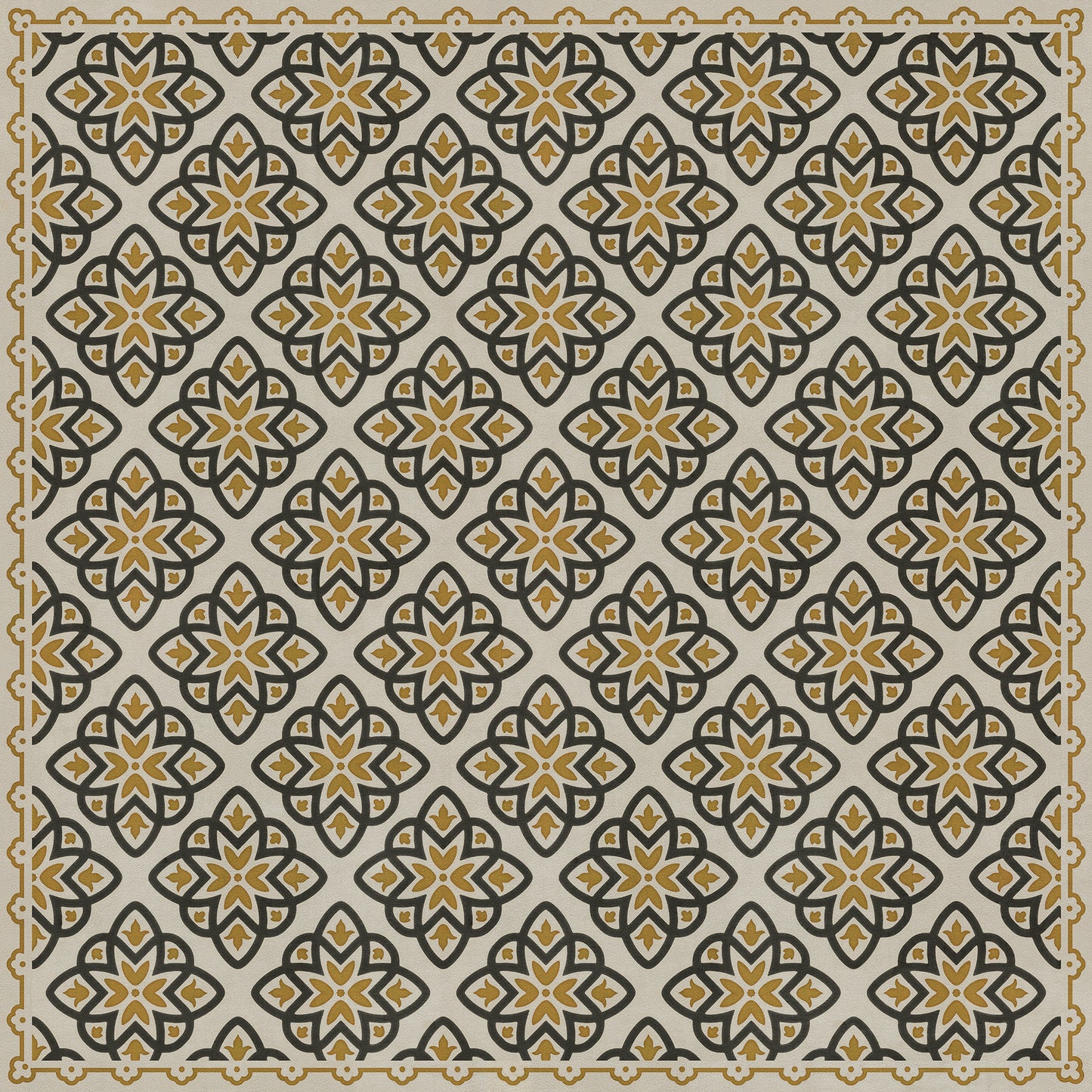 Pattern 45 Auratus 60x60 Vintage Vinyl Floorcloth