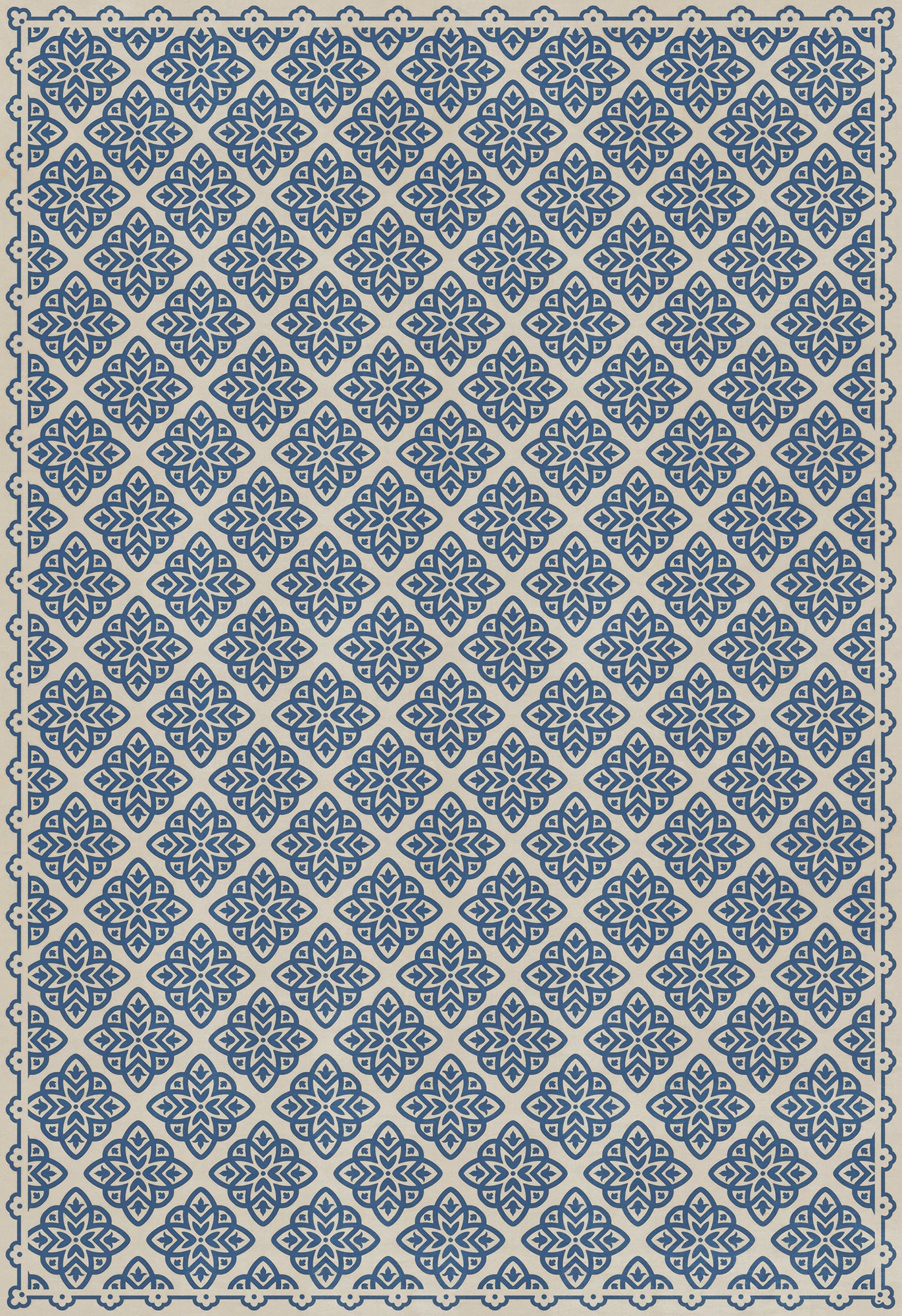 Pattern 45 Eburneus 96x140 Vintage Vinyl Floorcloth