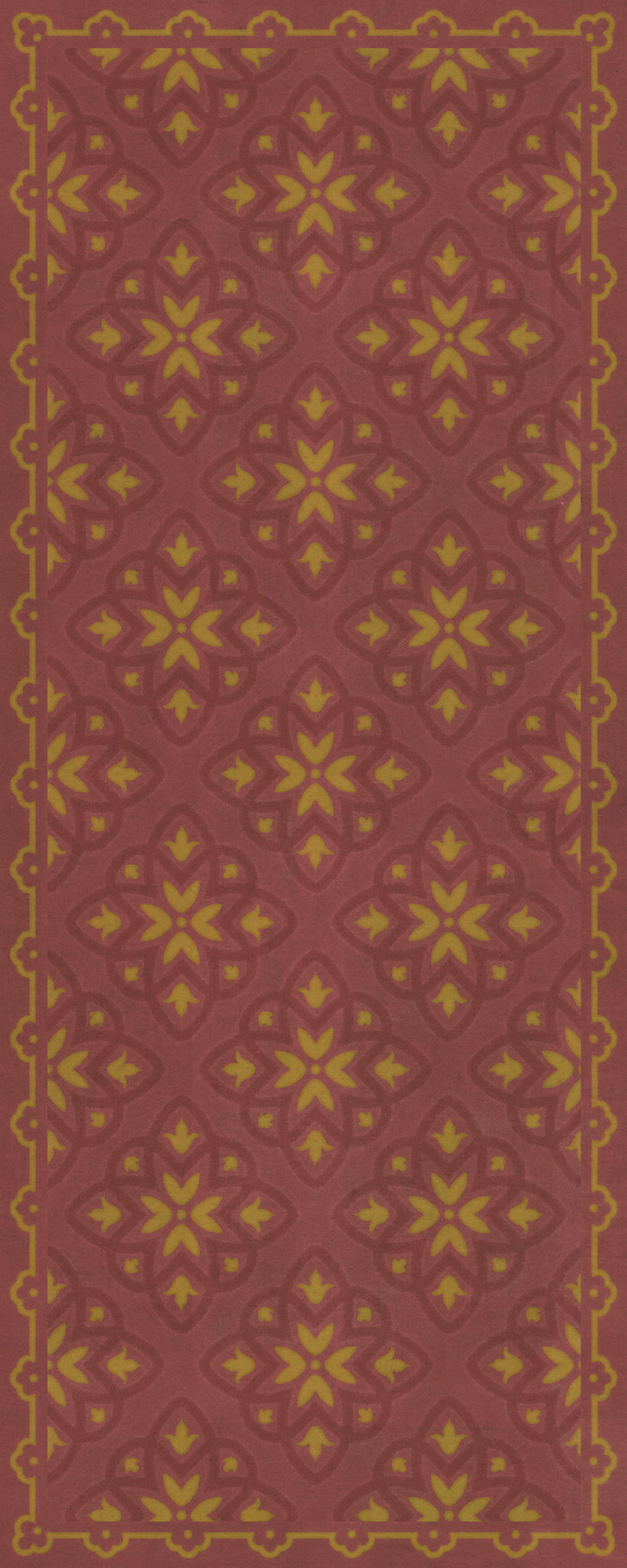 Pattern 45 Miniatus 36x90 Vintage Vinyl Floorcloth