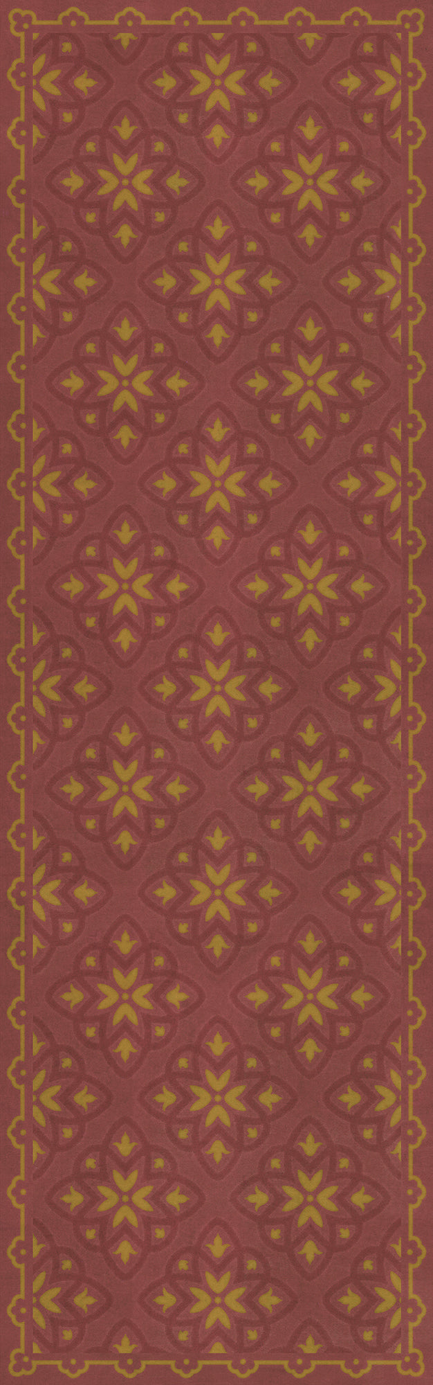 Pattern 45 Miniatus 36x115 Vintage Vinyl Floorcloth